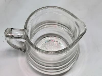 KELLOGG'S CORRECT CEREAL CREAMER, VINTAGE 1930'S ERA, CLEAR GLASS - Thumbnail 3