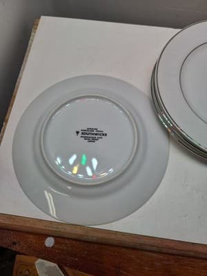 VIntage Southwicke Japan genuine porcelain china PLATES 6.5" SET OF 4 - Thumbnail 7