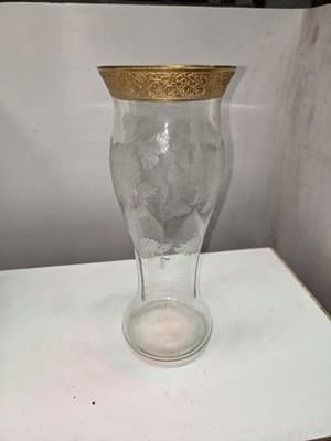 Cambridge Glass Company Vase Elegant Tall Crystal Etched Crysanthemum - Thumbnail 3