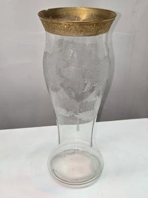 Cambridge Glass Company Vase Elegant Tall Crystal Etched Crysanthemum - Thumbnail 4