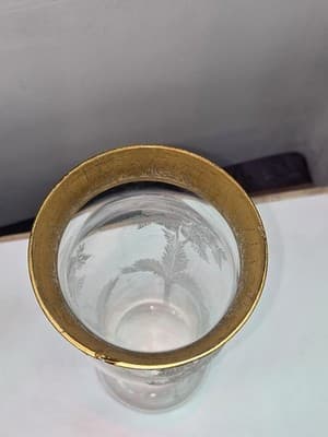 Cambridge Glass Company Vase Elegant Tall Crystal Etched Crysanthemum - Thumbnail 6
