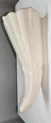 VINTAGE MCCOY CORNUCOPIA HORN WALL POCKET OFF WHITE MADE IN USA - Thumbnail 3