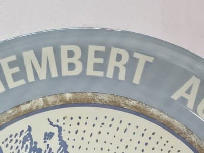 Vintage Glass Camembert Cheese Plates Set of 3 French Country Normandie Decor 8" - Thumbnail 10