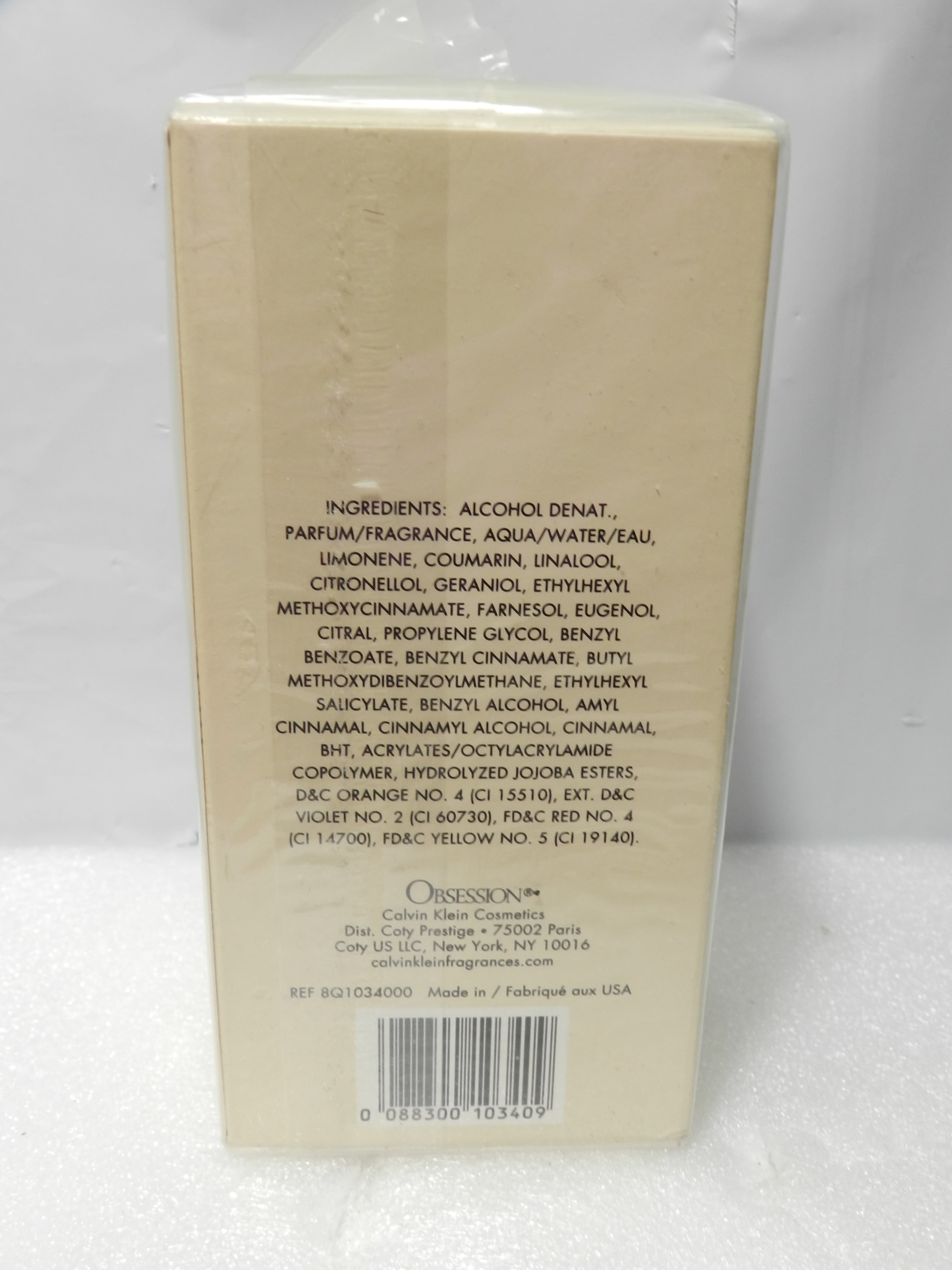 Obsession by Calvin Klein 3.4 fl oz eau de parfum Spray Sealed  (N56JK) - Thumbnail 4