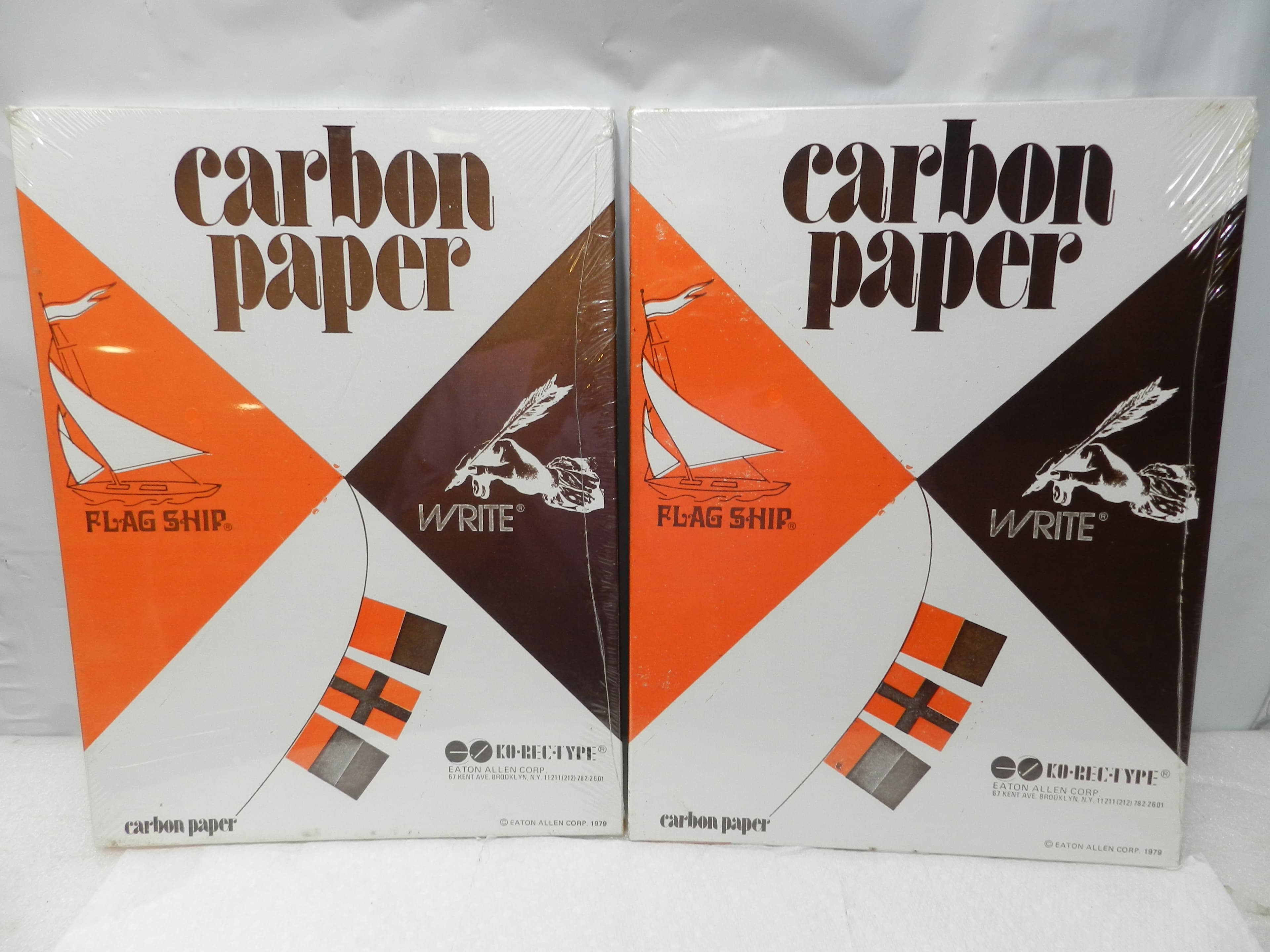 2 Vintage Carbon Paper Flag Ship Allied Pencil 16RP KO-REC-TYPE Blue Finish N58J - Thumbnail 2