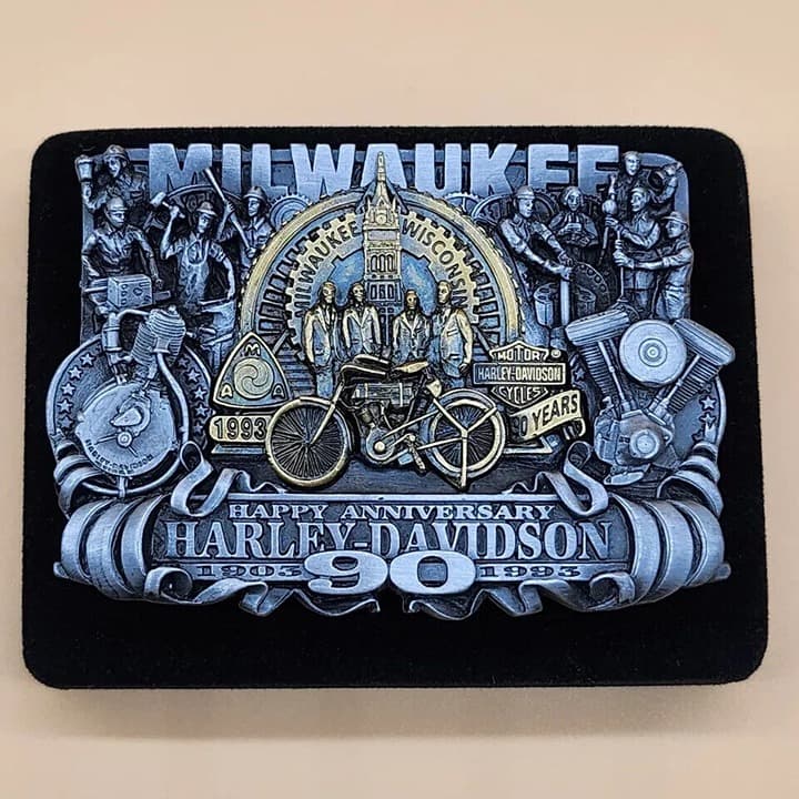Harley Davidson Milwaukee 90th Anniversary, Limited Edition Belt Buckle