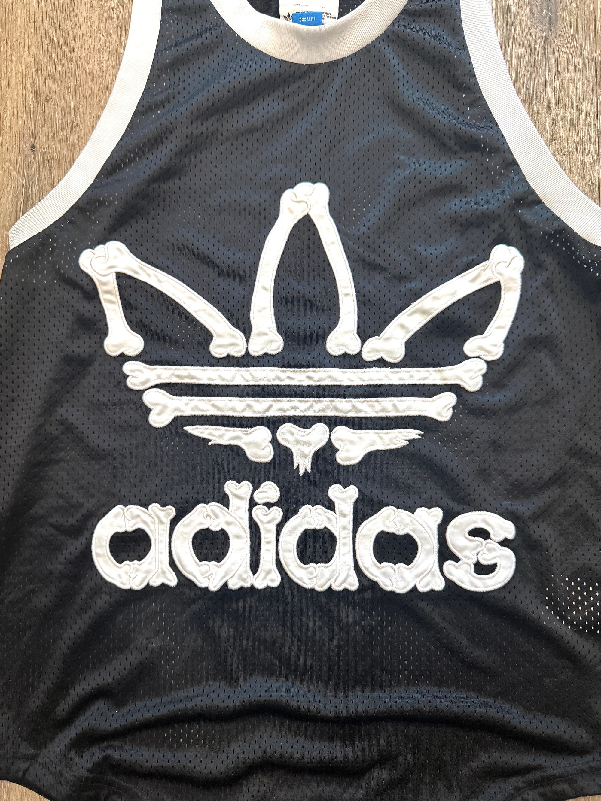 GRAIL: Adidas x Jeremy Scott "Bones" Trefoil Mesh Tank Top - Thumbnail 2