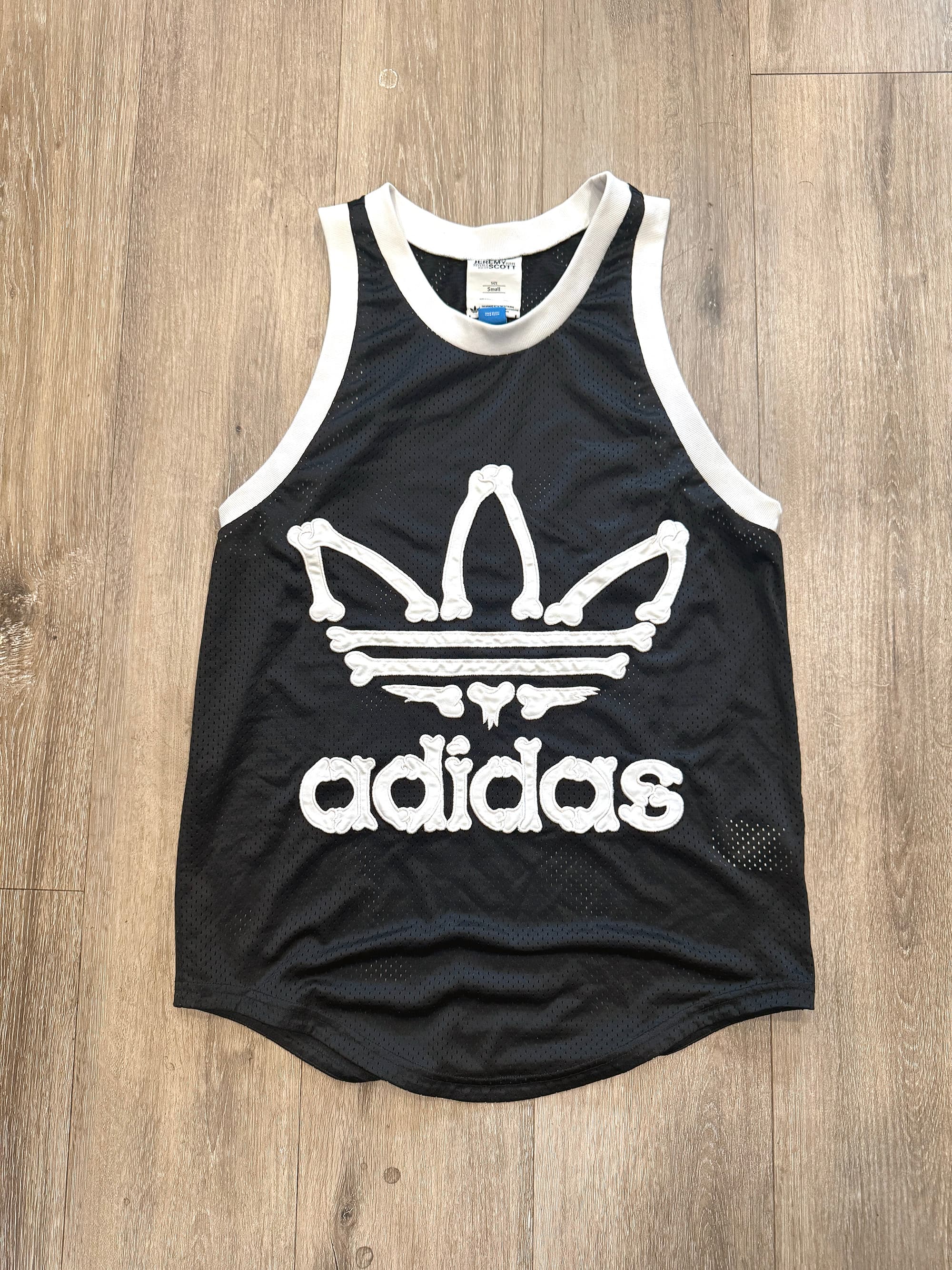GRAIL: Adidas x Jeremy Scott "Bones" Trefoil Mesh Tank Top