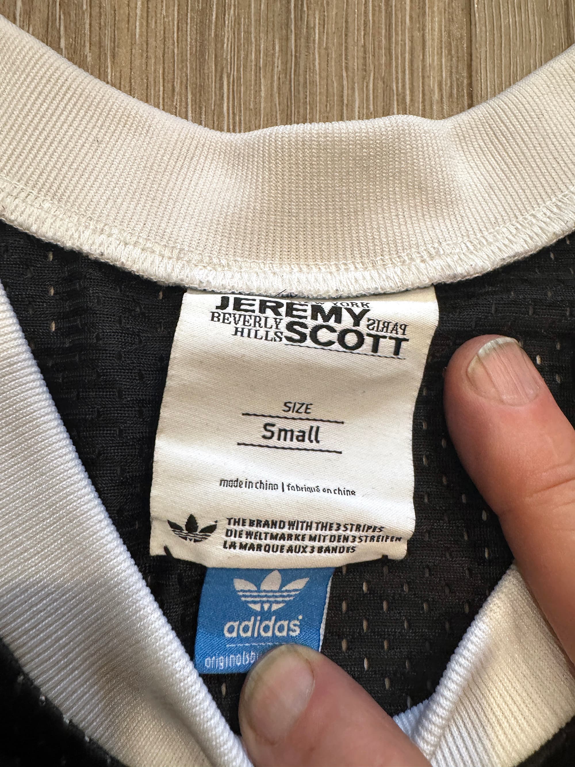 GRAIL: Adidas x Jeremy Scott "Bones" Trefoil Mesh Tank Top - Thumbnail 4