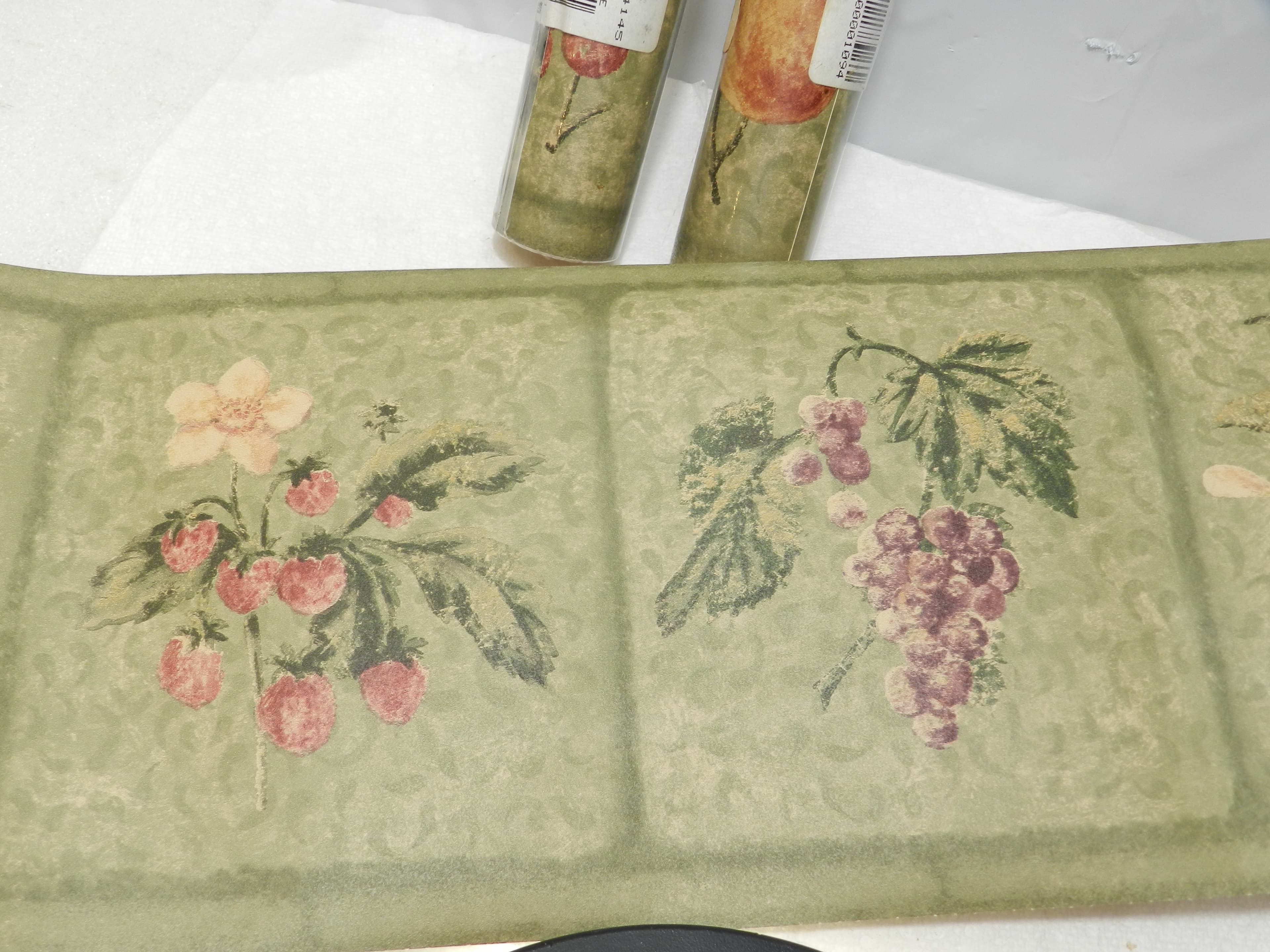 3 Vintage Lynetta Jennings Timeless Boarder Kitchen Fruit 15ft 7" tall  N66J - Thumbnail 3