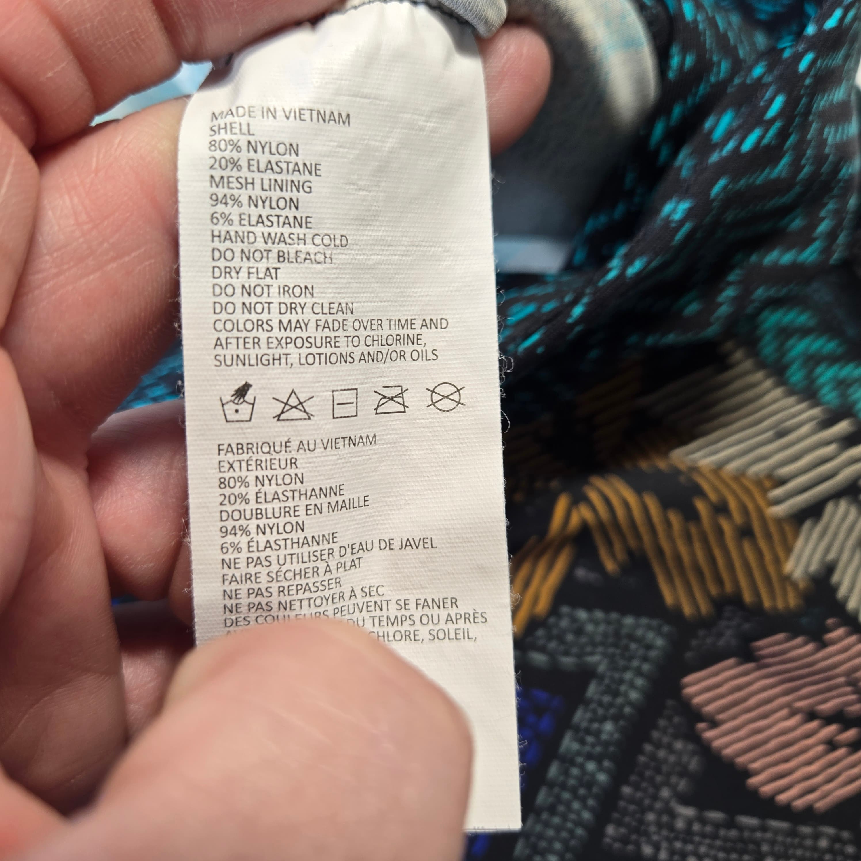 Prana Women's Patterned Leggings Size XL - Thumbnail 3