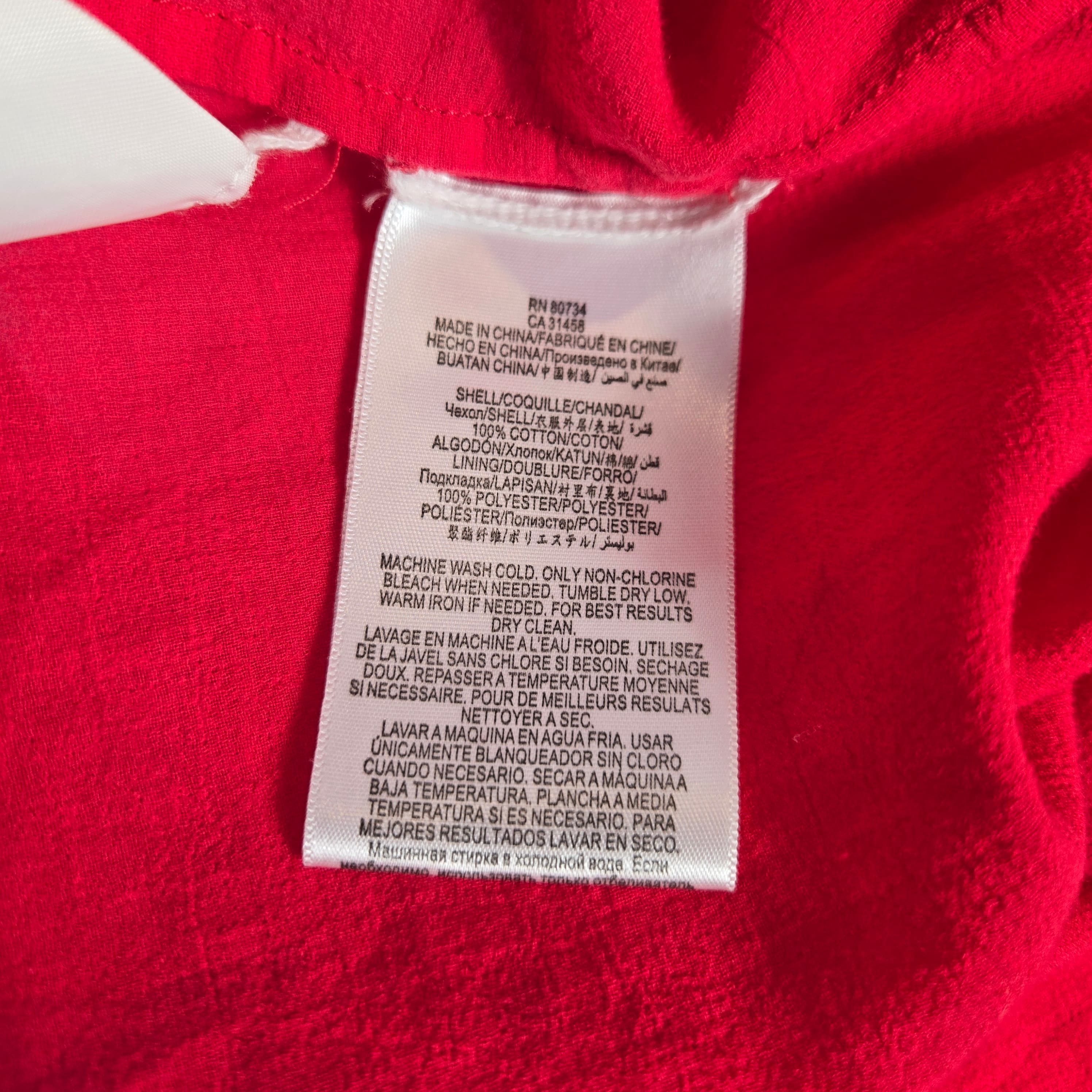 BCBG Maxazria Red Long Sleeve Tunic Dress - Thumbnail 10