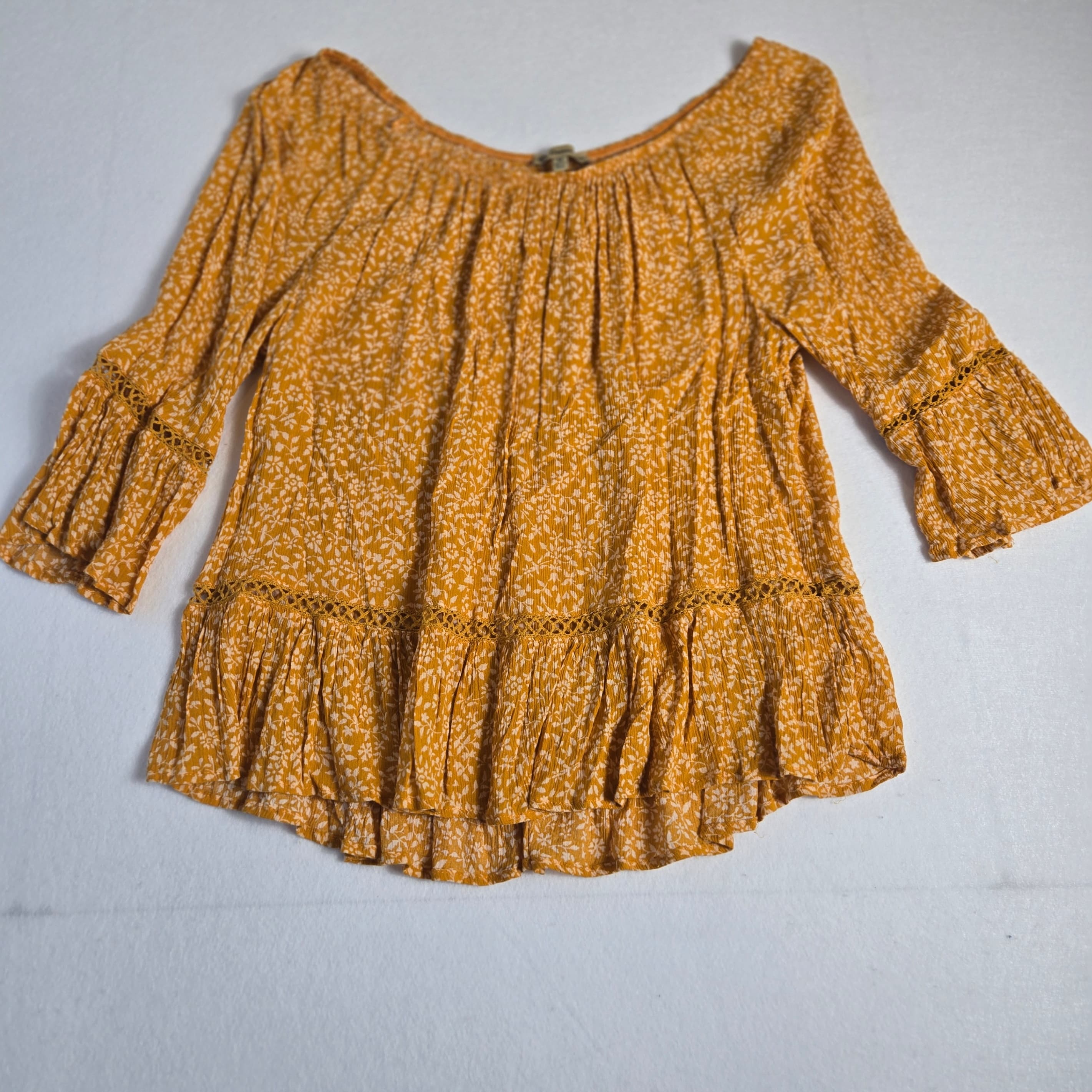 Democracy Off-Shoulder Floral Blouse Size M - Thumbnail 2