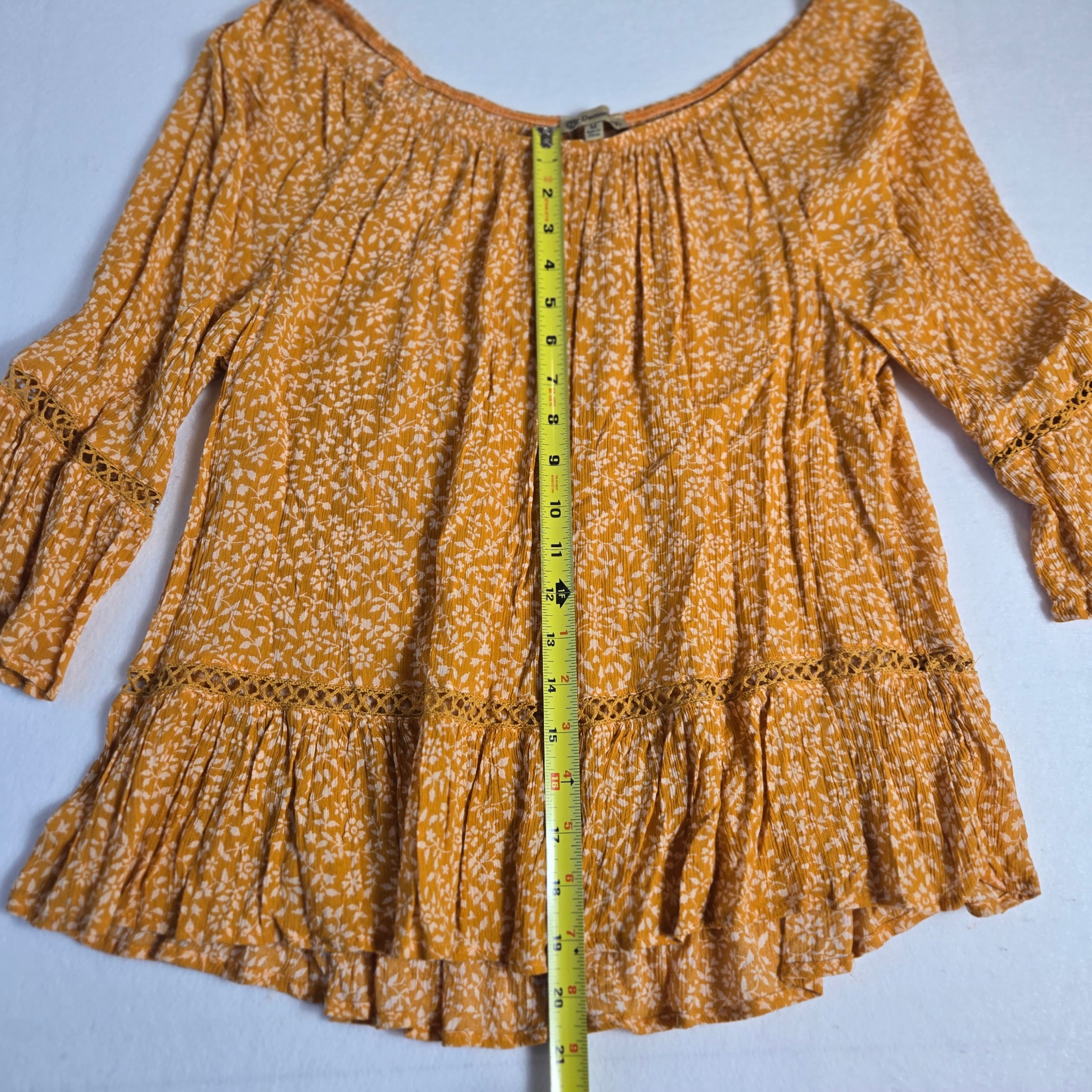 Democracy Off-Shoulder Floral Blouse Size M - Thumbnail 3