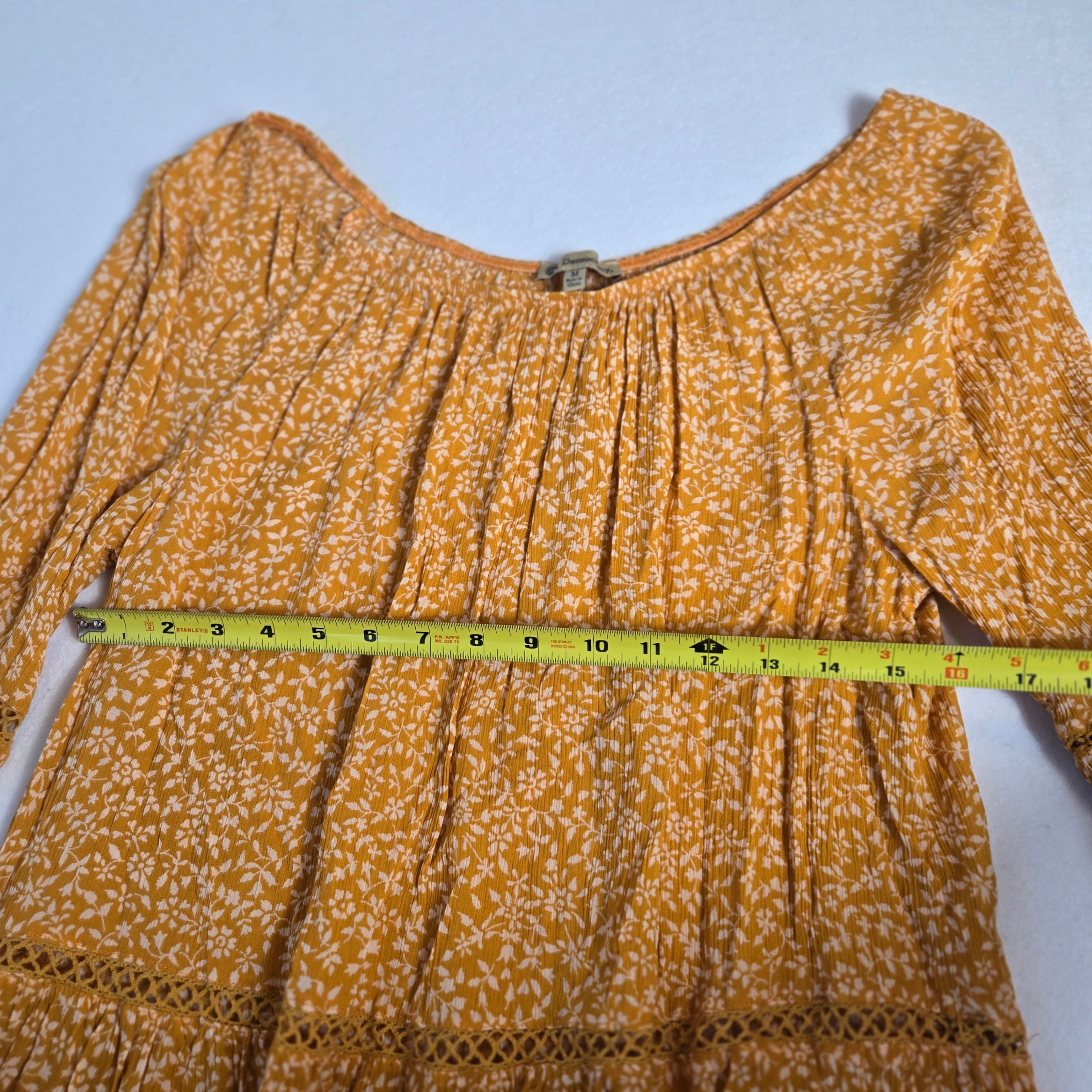 Democracy Off-Shoulder Floral Blouse Size M - Thumbnail 4