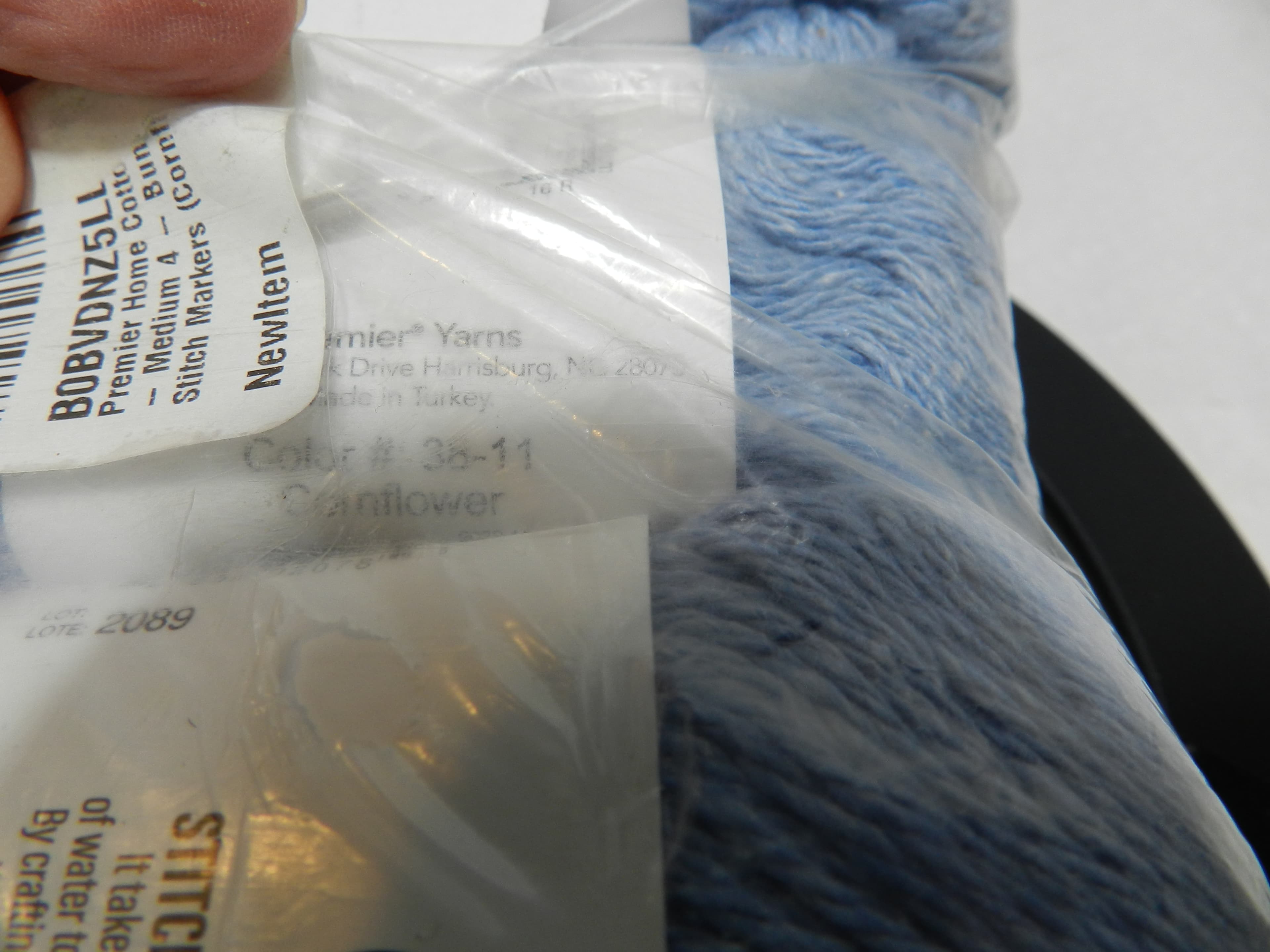 Premier Home Cotton Yarn Cornflower 3 Pack Skeins  (N68K) - Thumbnail 3