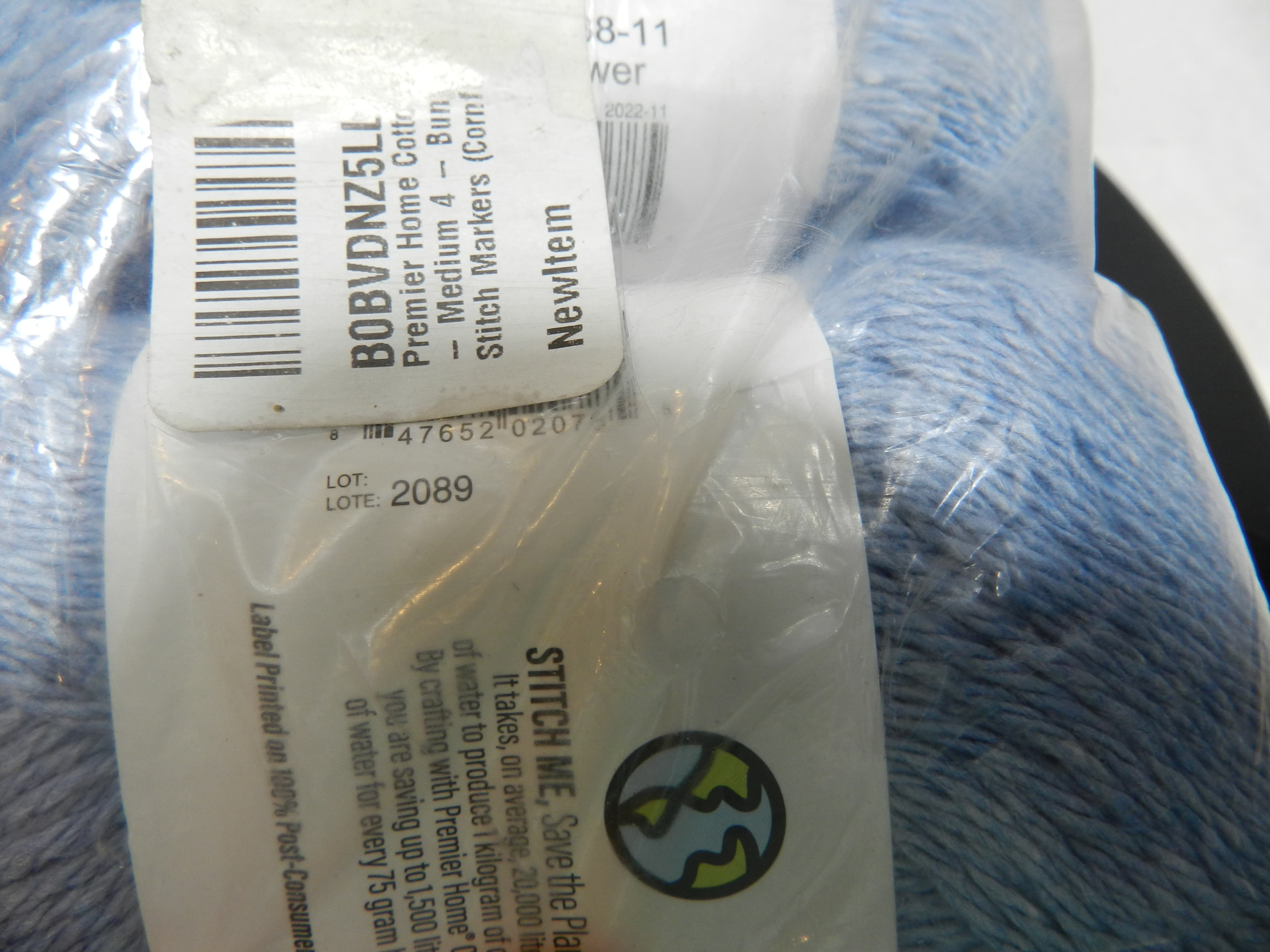 Premier Home Cotton Yarn Cornflower 3 Pack Skeins  (N68K) - Thumbnail 5