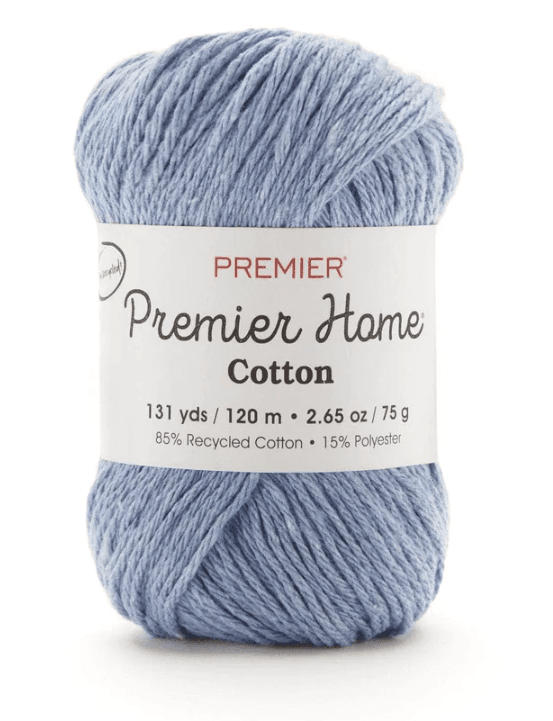 Premier Home Cotton Yarn Cornflower 3 Pack Skeins  (N68K) - Thumbnail 2