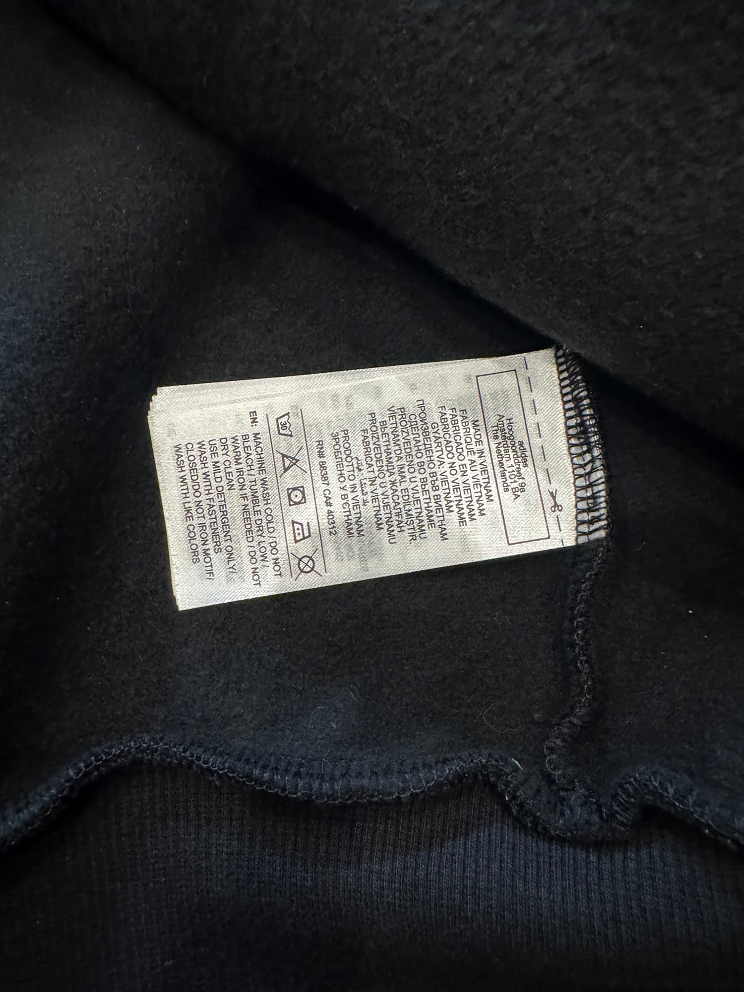 Willy Chavarria x Adidas Originals Rose Zip Hoodie Black - Thumbnail 5