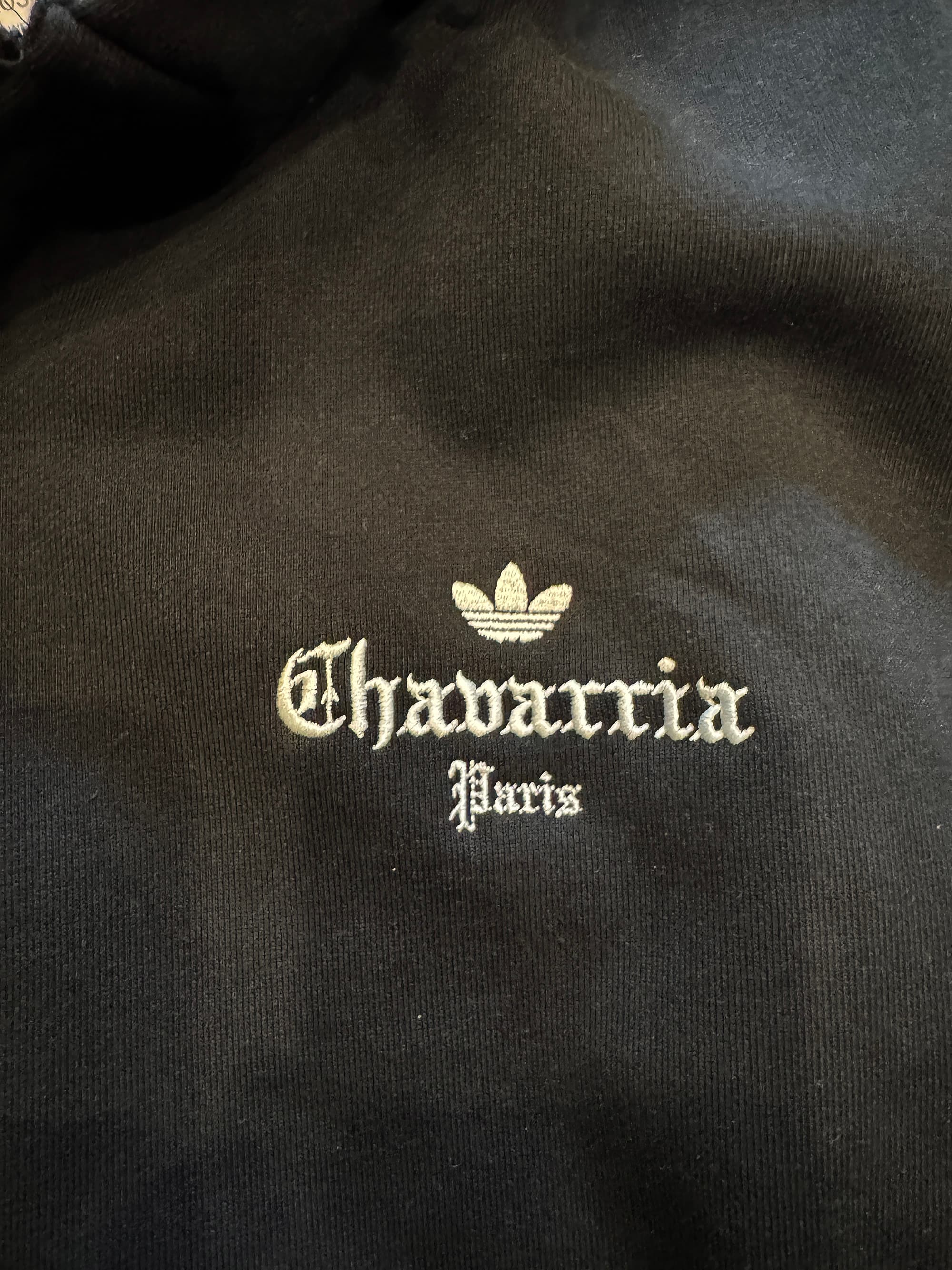Willy Chavarria x Adidas Originals Rose Zip Hoodie Black - Thumbnail 7