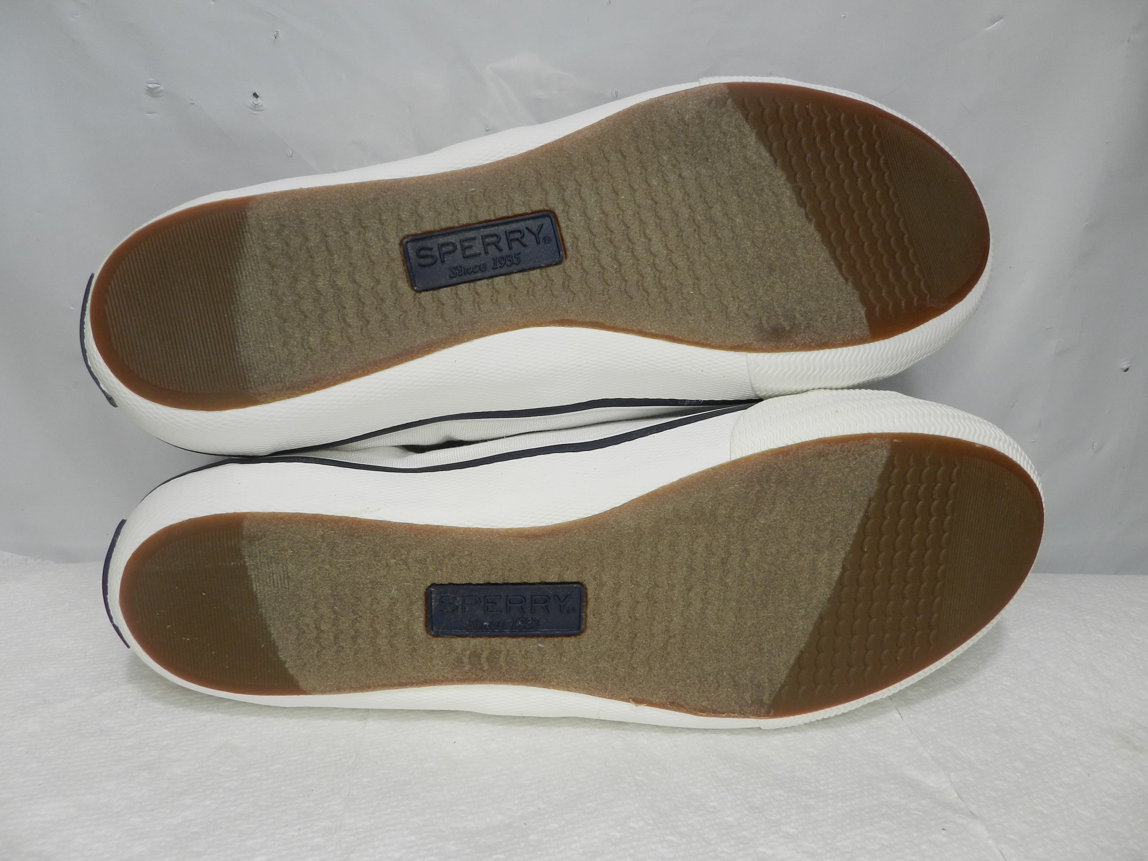 SPERRY Top-Sider Seacoast White Canvas Fashion Boat Sneakers SZ 8  N72 - Thumbnail 5