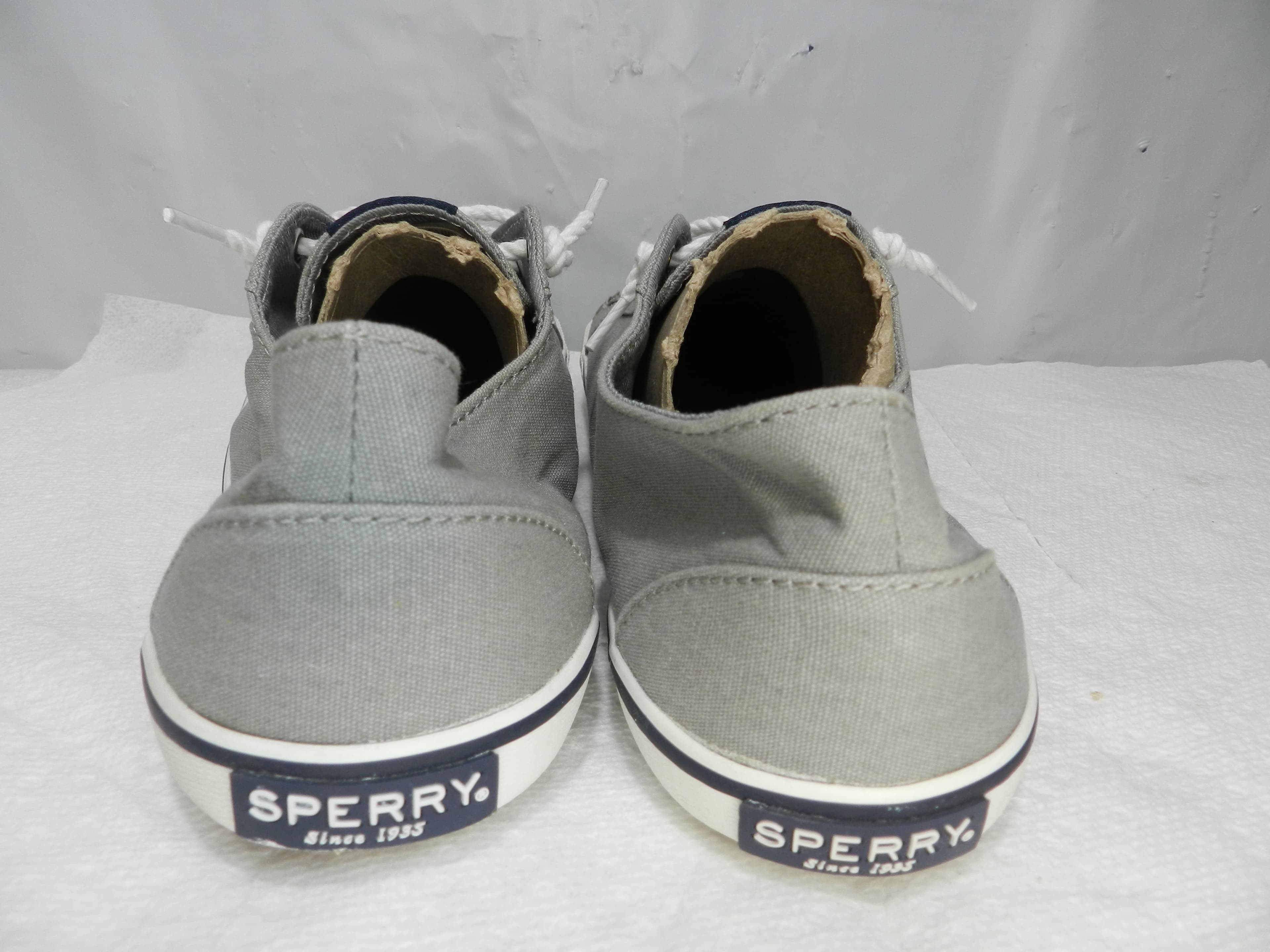 SPERRY Top-Sider Seacoast Gray Canvas Fashion Boat Sneakers 8.5  N74 - Thumbnail 2