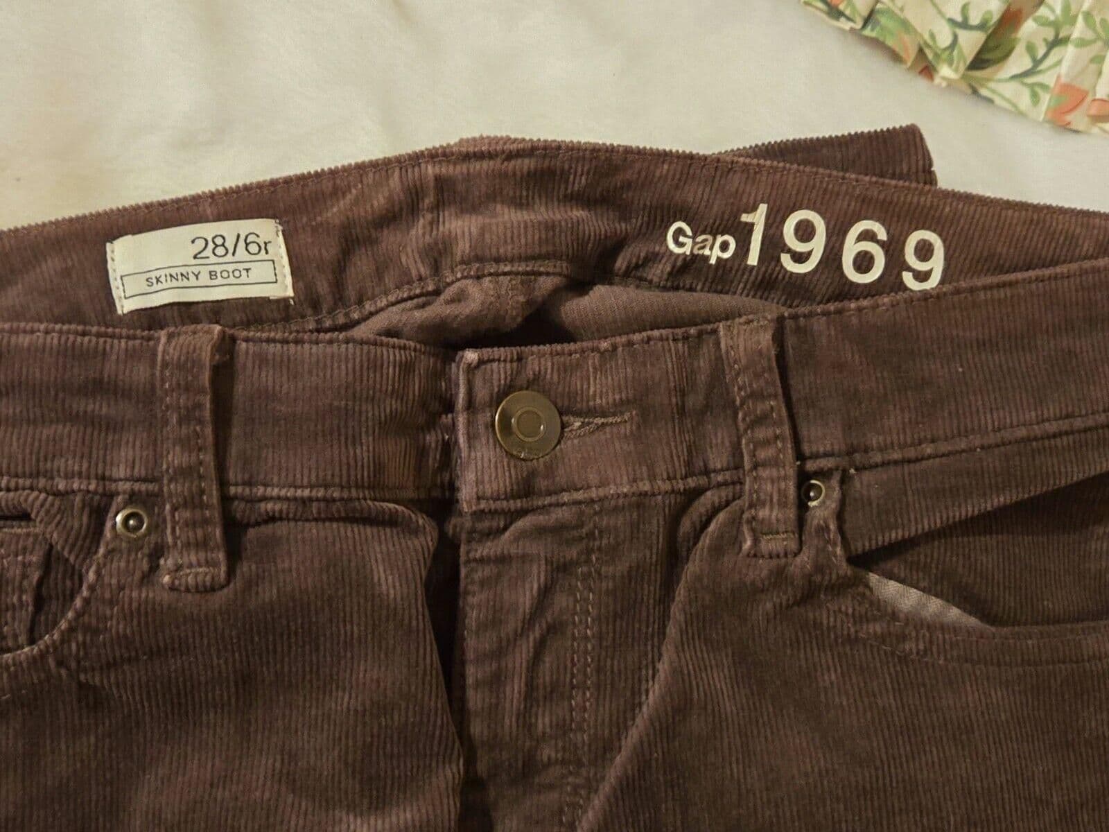 Gap Cordiroy Jeans Size 28/6r - Thumbnail 2