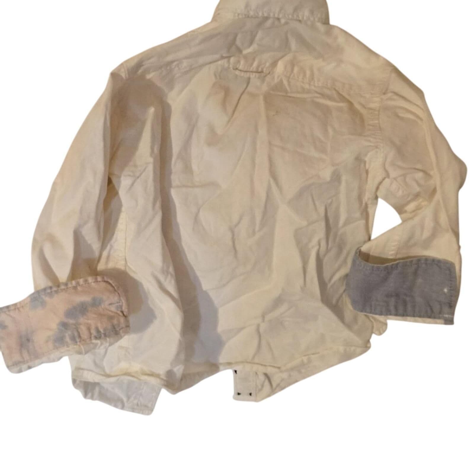 L.O.G.G. Label Of Graded Goods blue Gold Button Down Dress Shirt in Size 4-5Y - Thumbnail 3