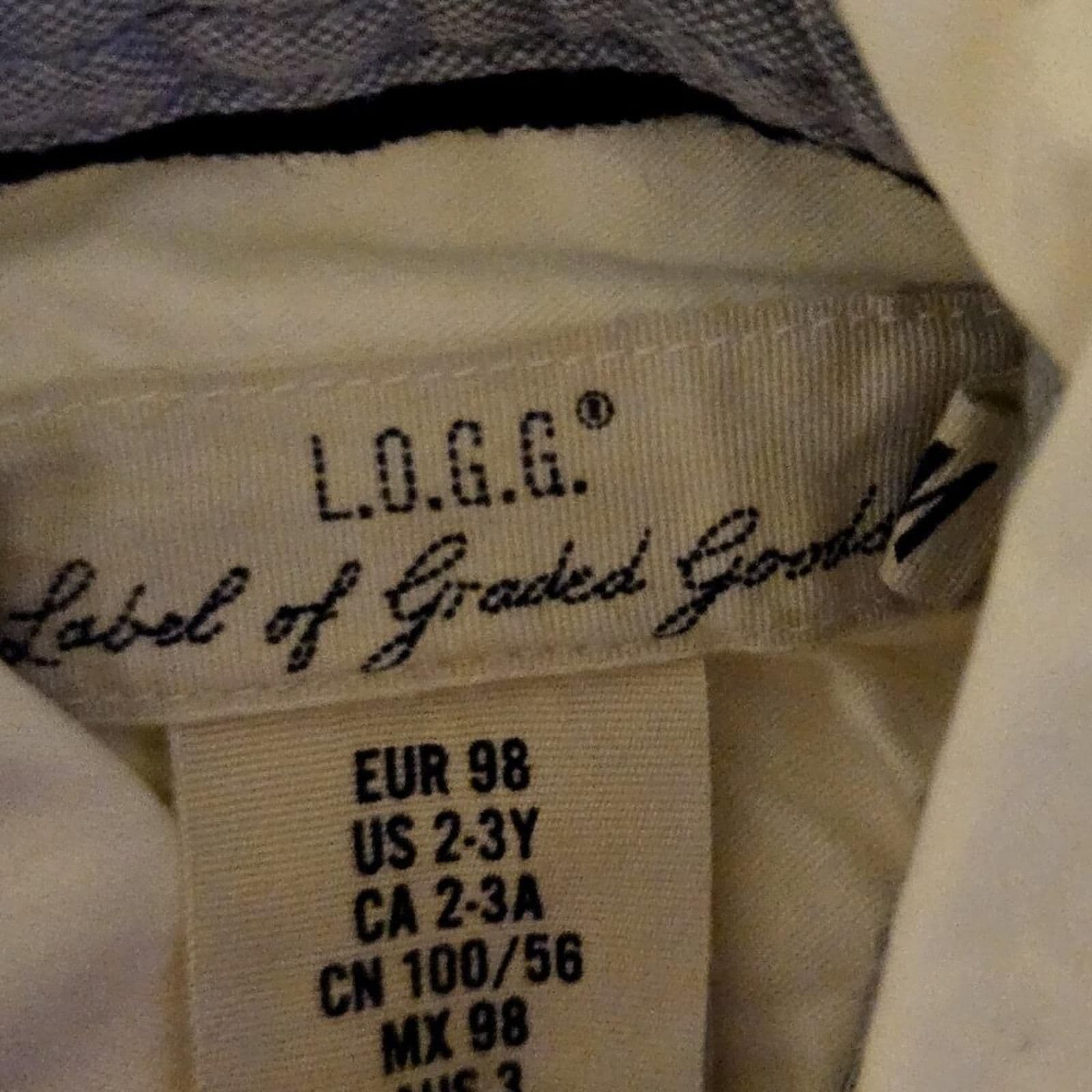 L.O.G.G. Label Of Graded Goods blue Gold Button Down Dress Shirt in Size 4-5Y - Thumbnail 2