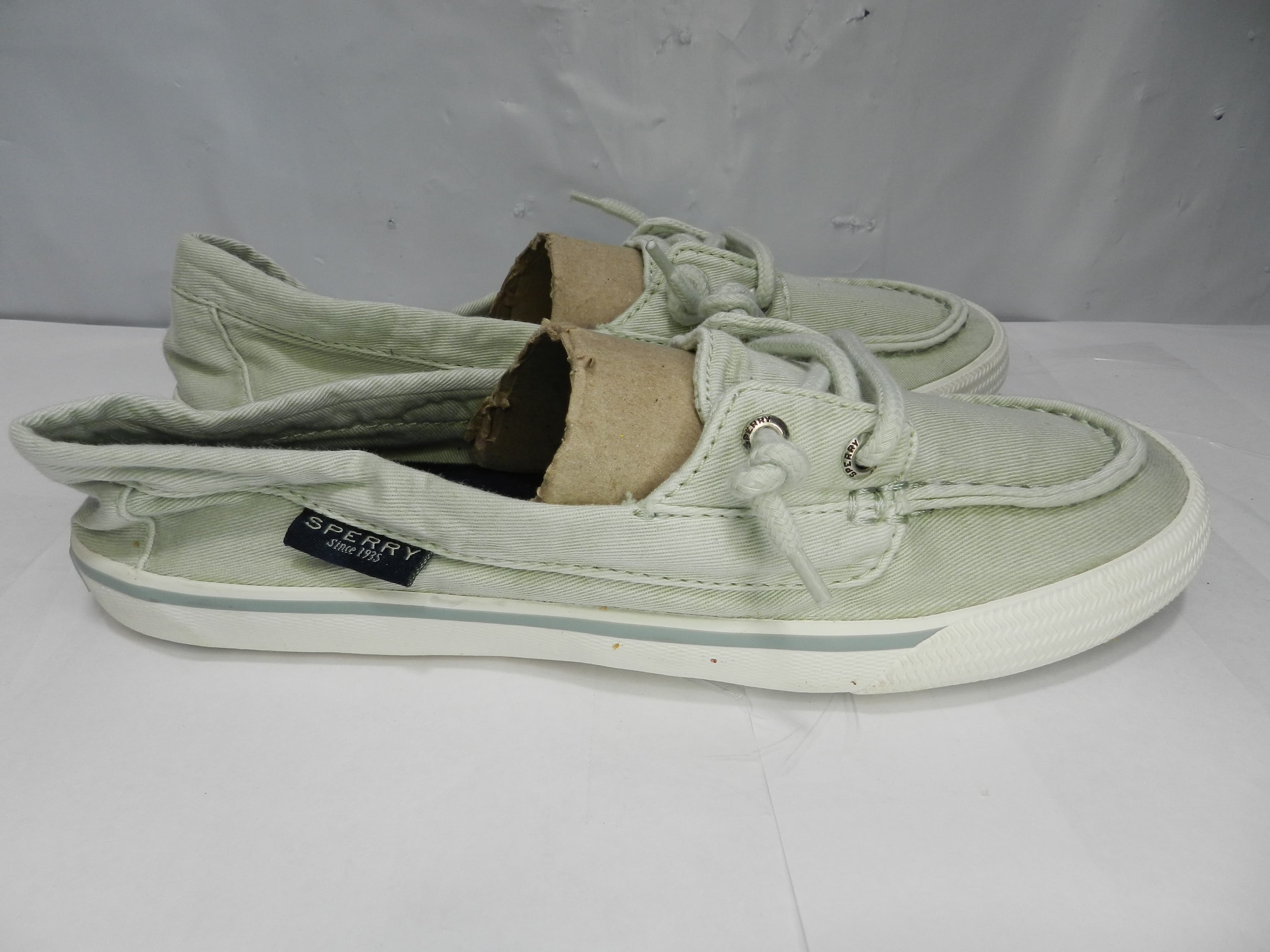 Sperry Womens Lounge Away Light Green Loafers Boat Shoes Sz 8  N79 - Thumbnail 2