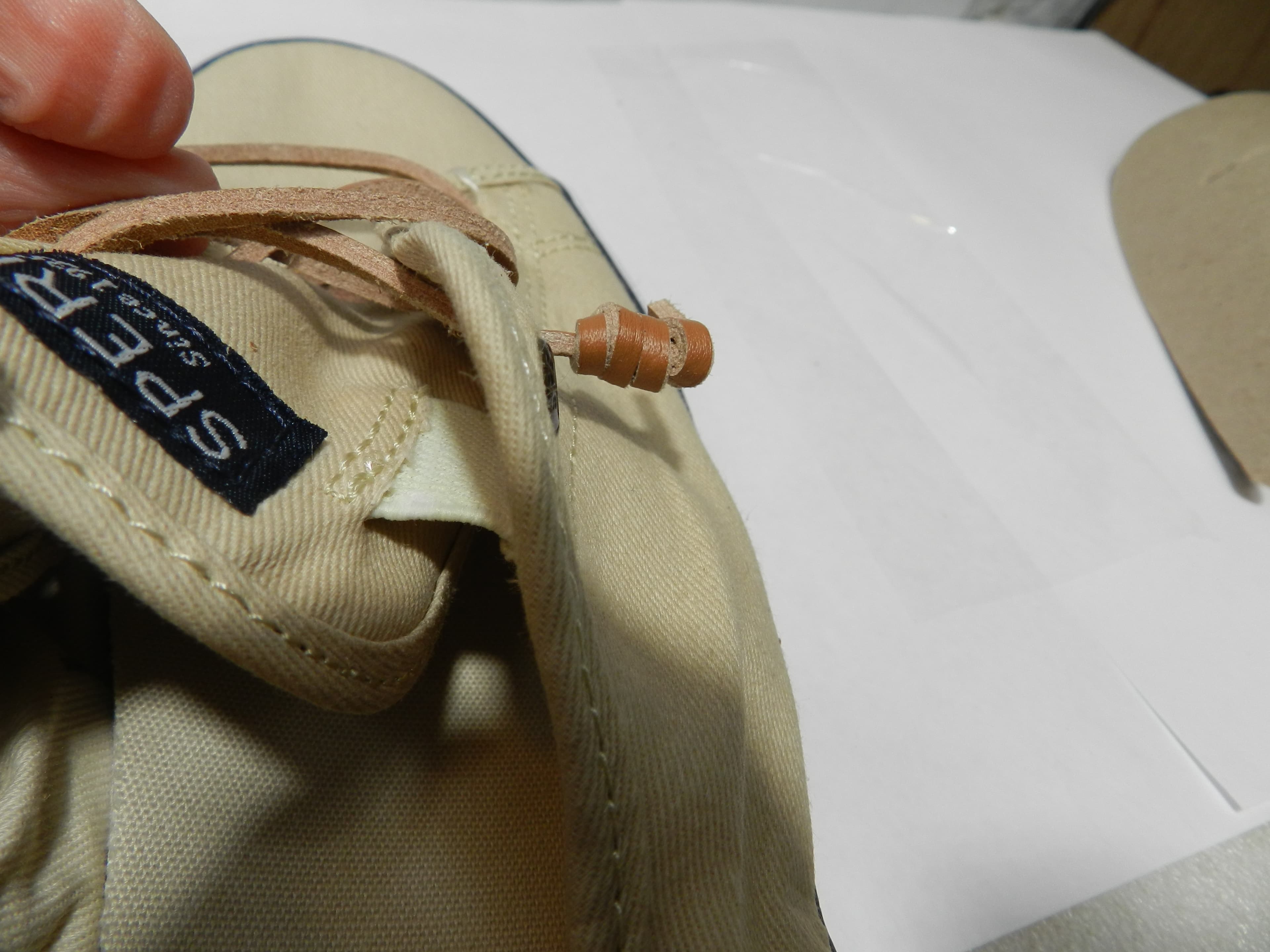 Sperry Top Sider Womens Pier View Sneakers Tan Canvas STS81816 Sz 8 N81 - Thumbnail 6
