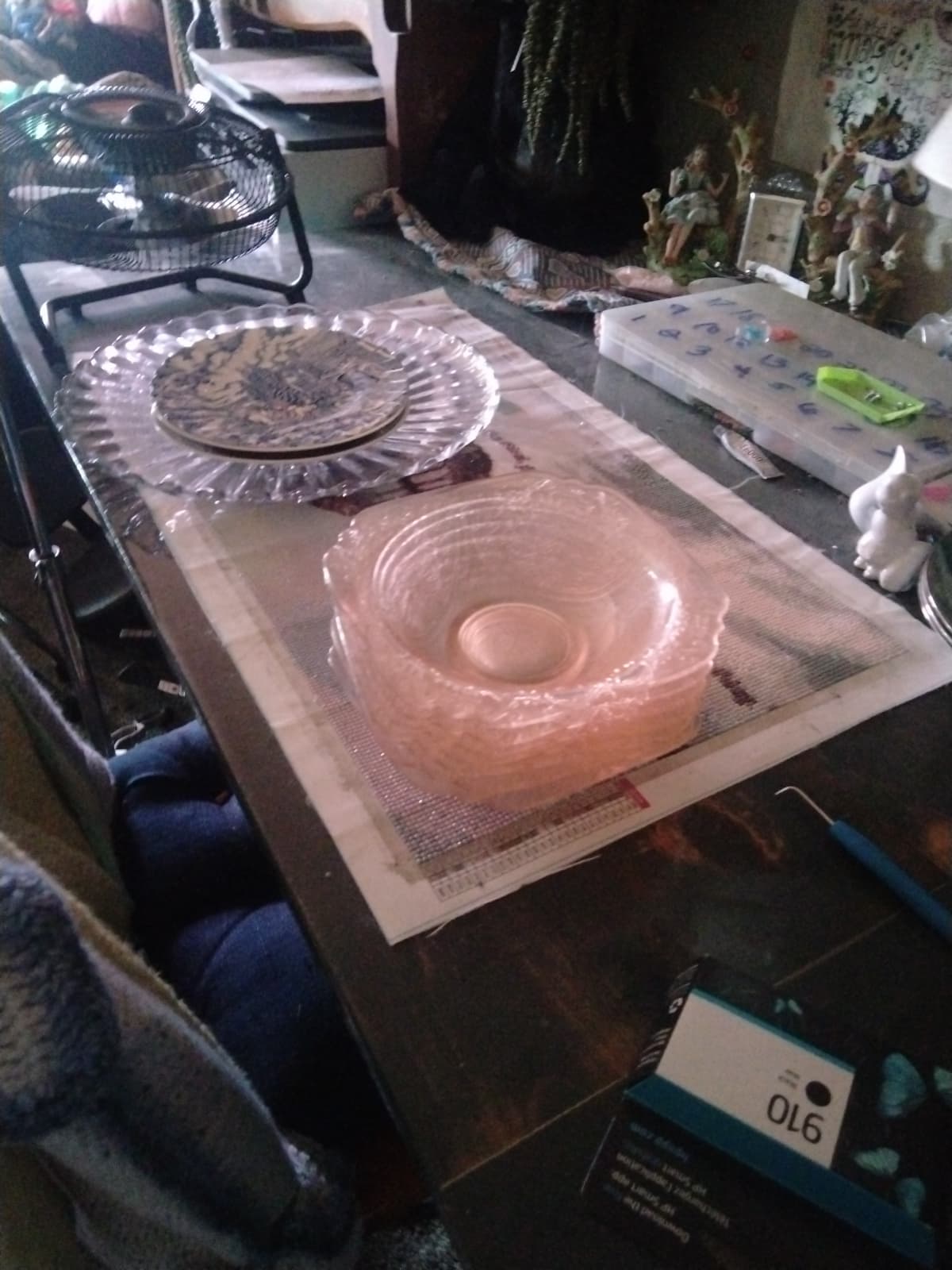Depression pink bowls