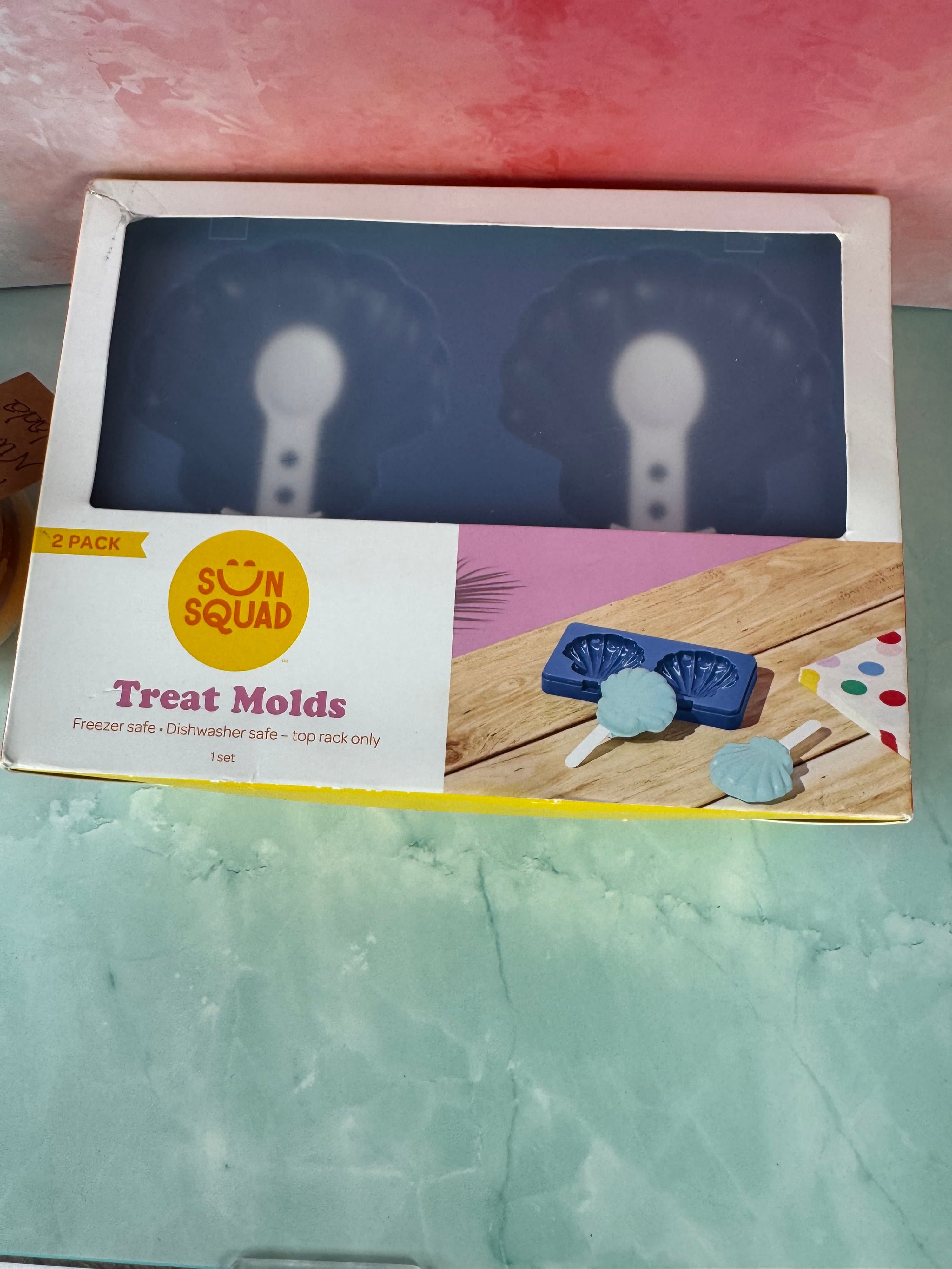 ★ Sun Squad Seashell Treat Molds 2 Pack Popsicle Ice Cream Mold Set - Thumbnail 4