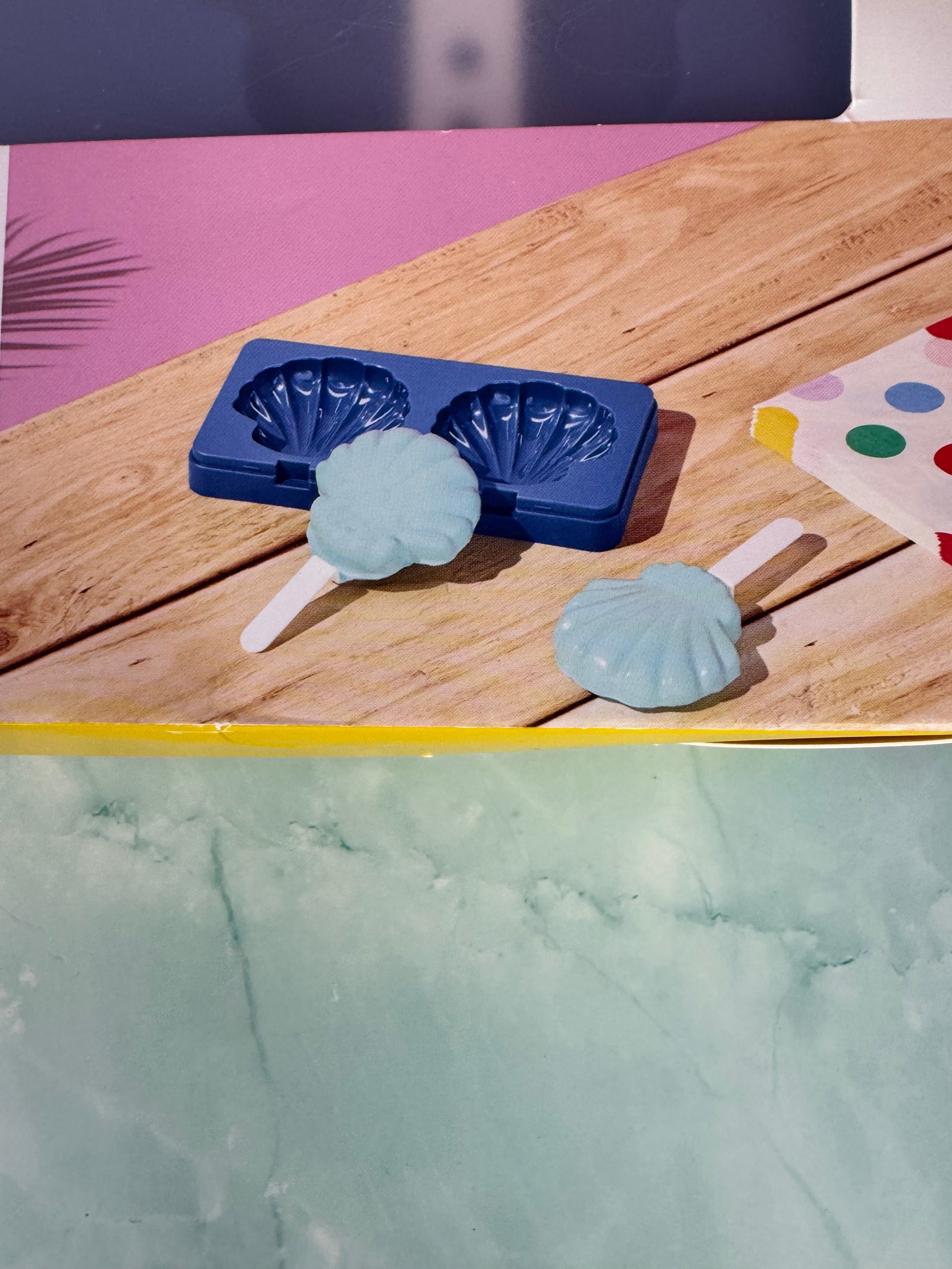 ★ Sun Squad Seashell Treat Molds 2 Pack Popsicle Ice Cream Mold Set - Thumbnail 5