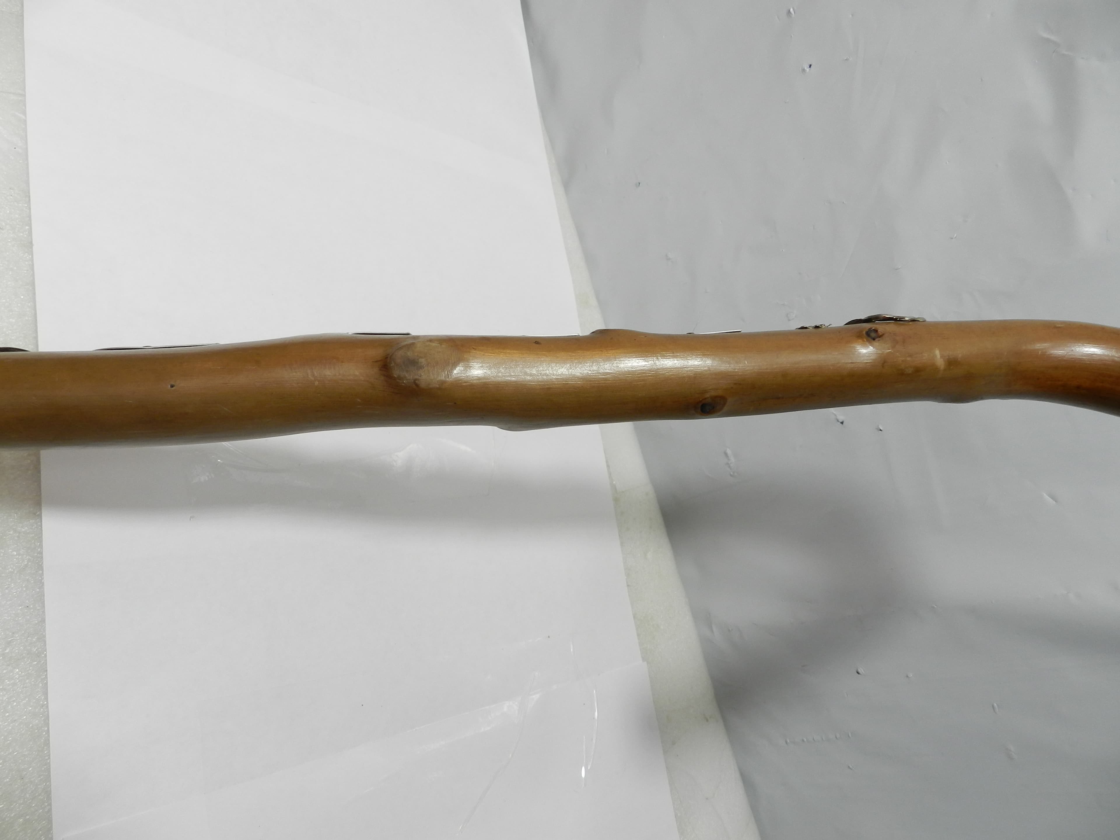 Vintage German Walking Stick Cane (Wanderstock) w/ Badges 36" (N85J) - Thumbnail 4