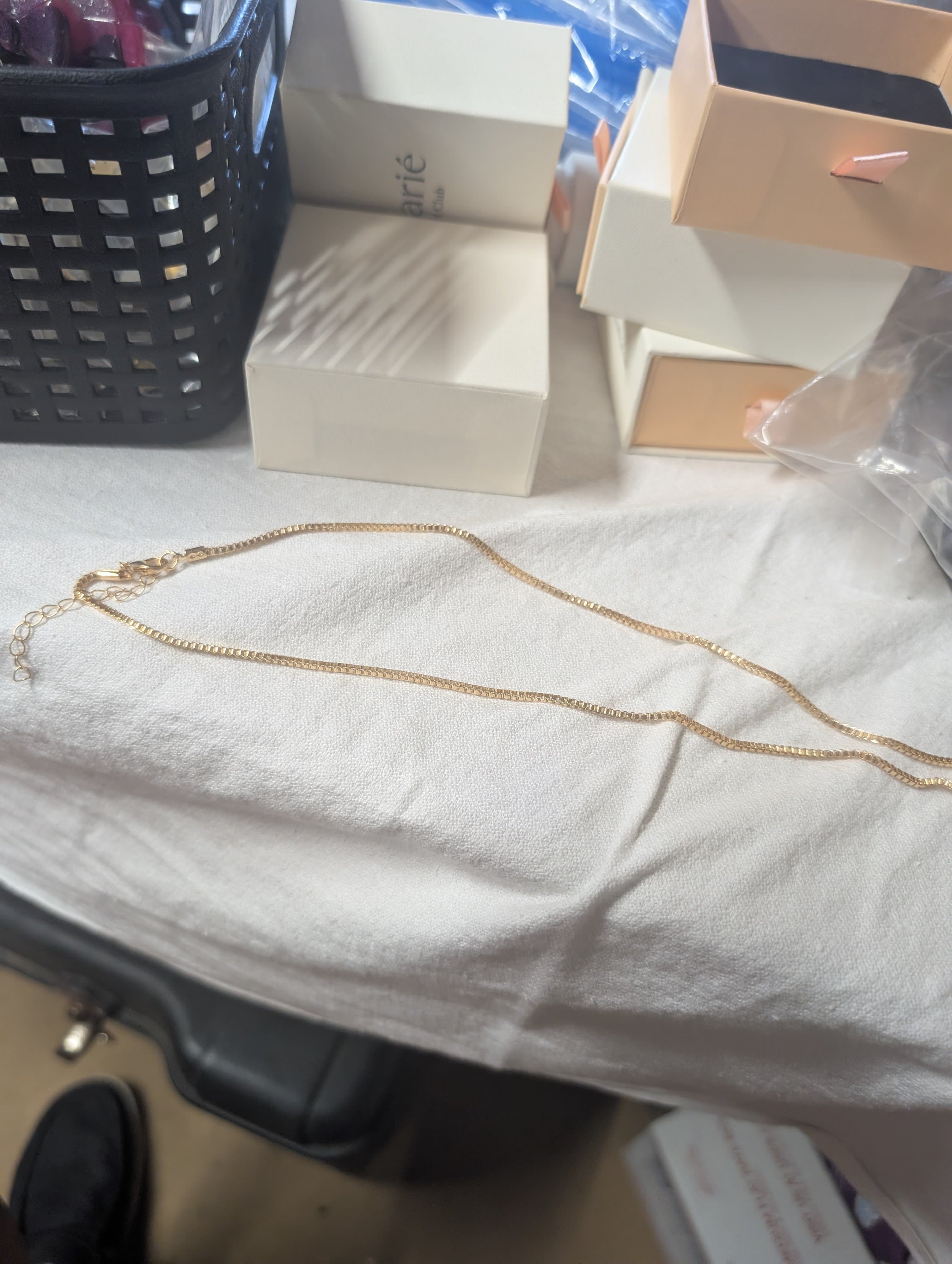 Solarié Pearl Pendant Necklace Gold Chain - Thumbnail 3