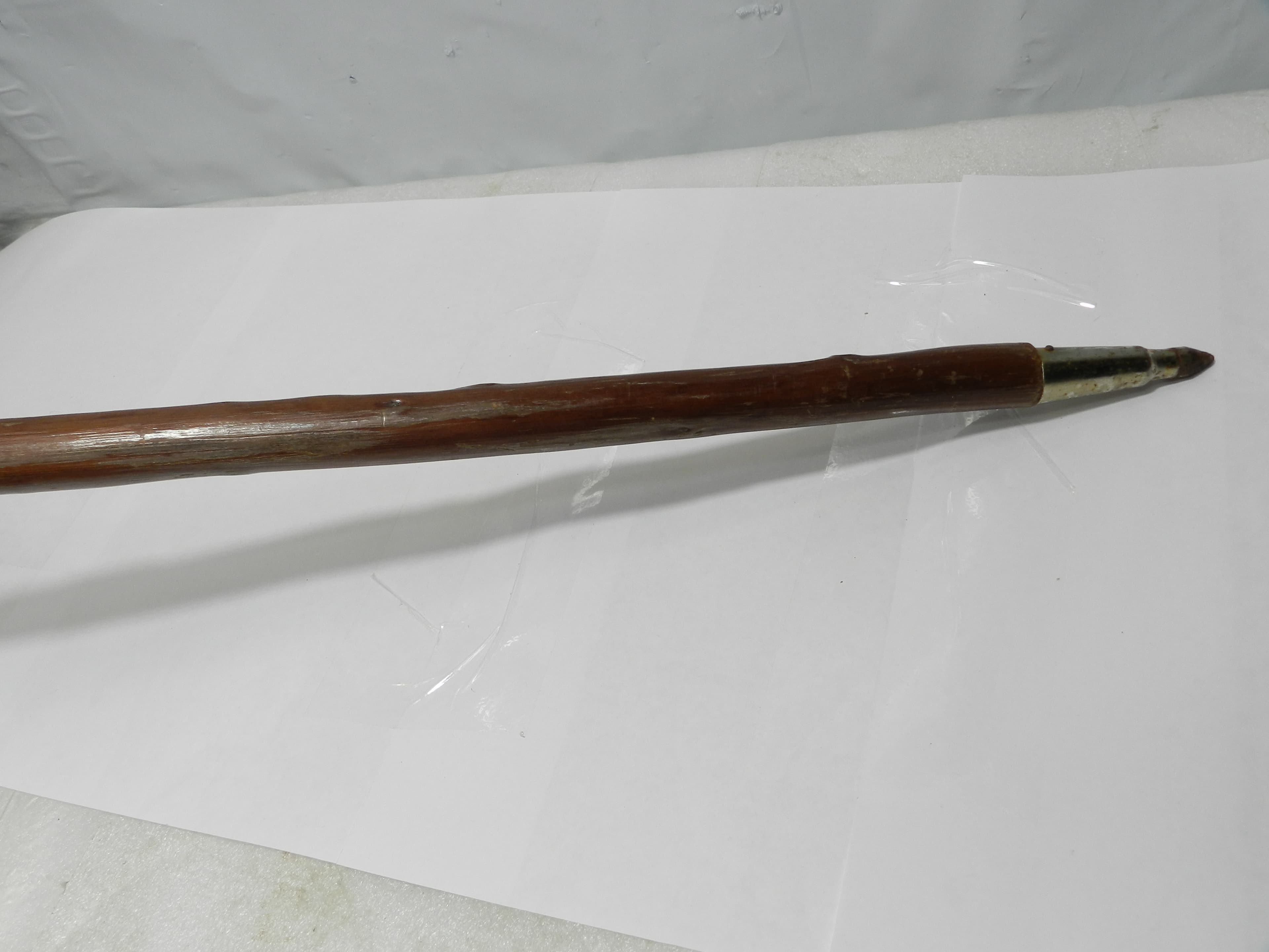 Vintage German Ice Pick Walking Stick Cane (Wanderstock) w/ Badges 32"  N86J - Thumbnail 6