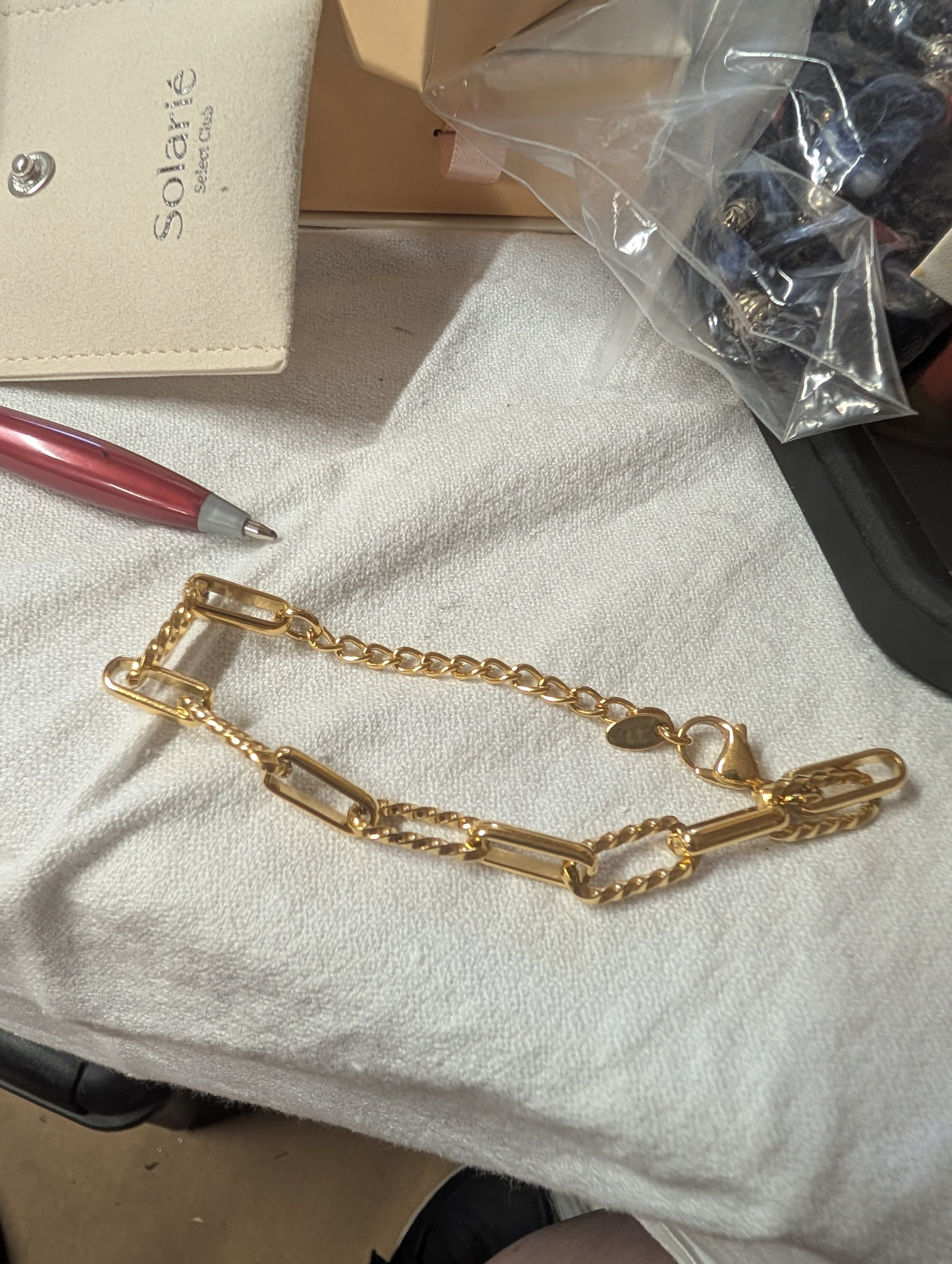 Solarie Gold-Tone Chain Bracelet - Thumbnail 2