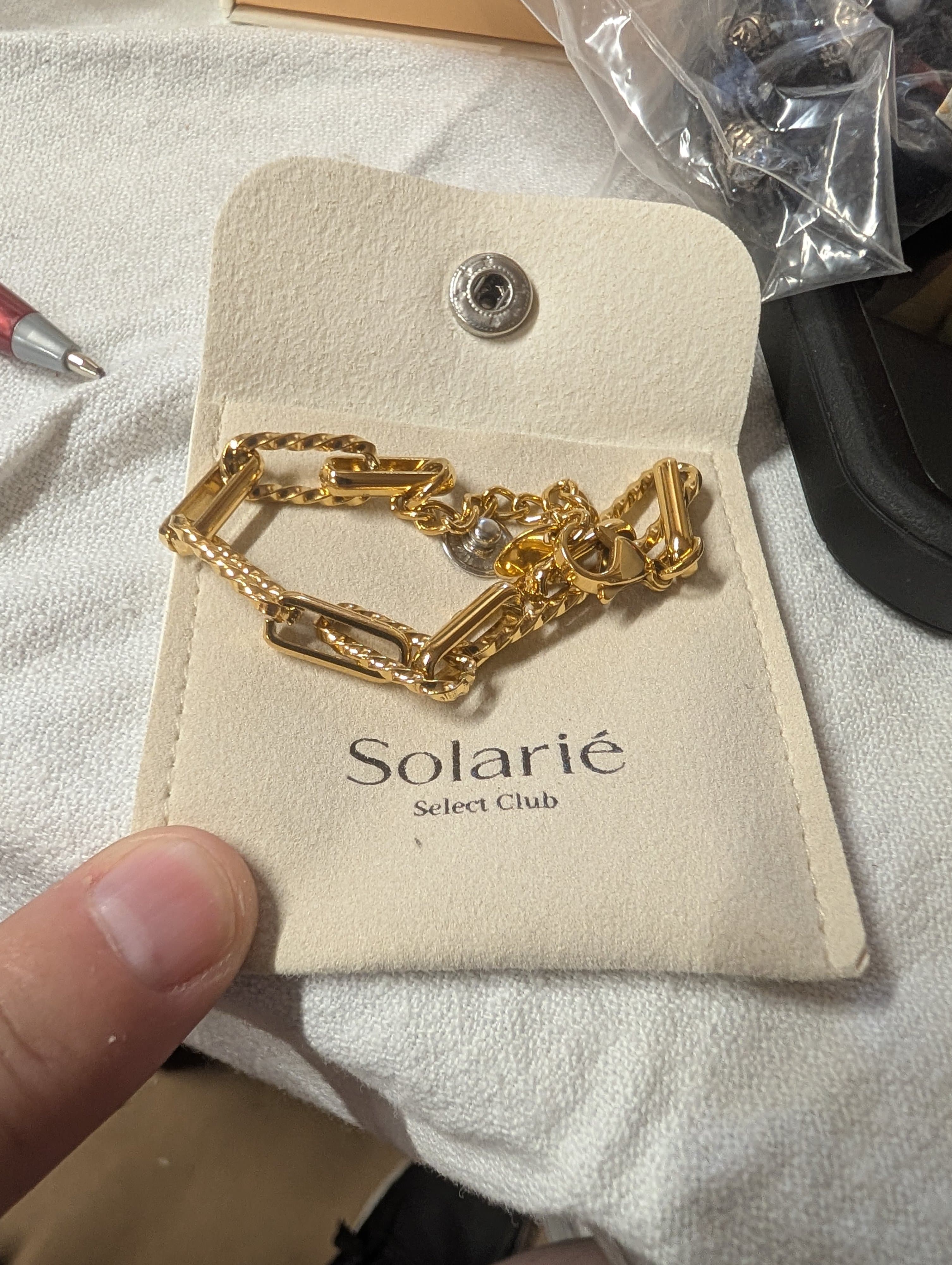 Solarie Gold-Tone Chain Bracelet - Thumbnail 3