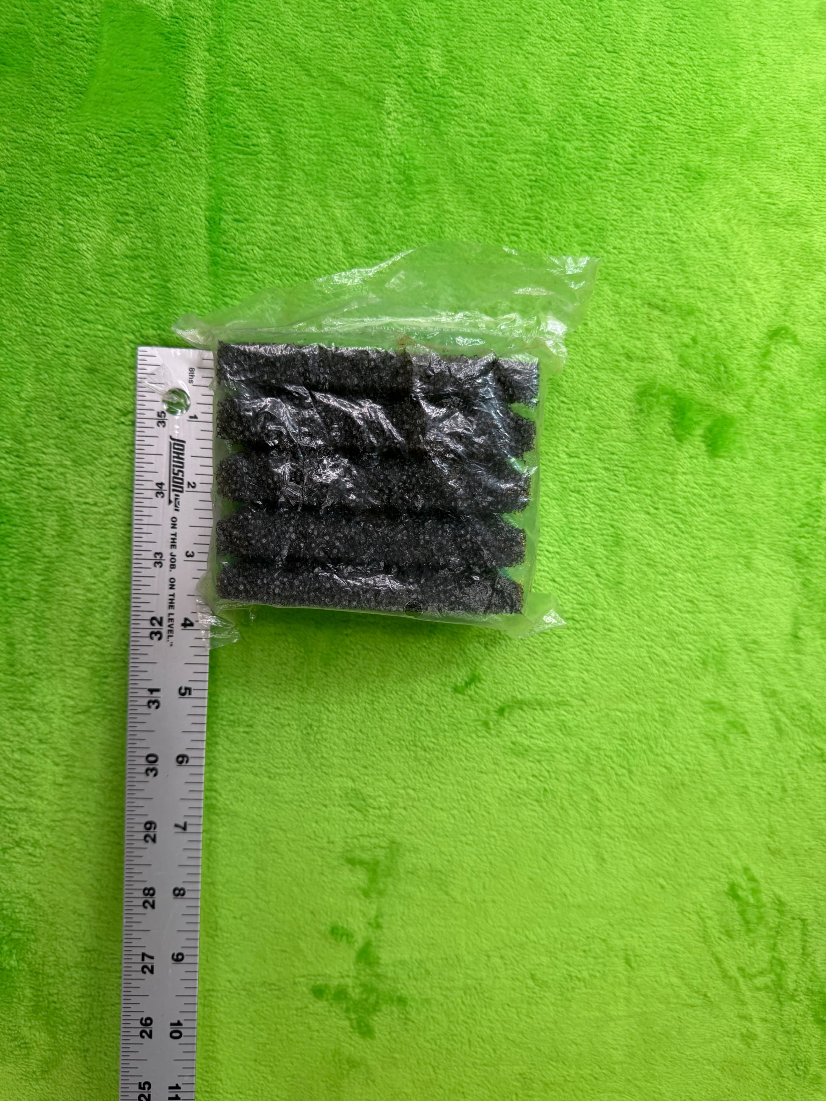 New Dual-Layer Aquarium Filter Sponge Teal + Black Mechanical Bio Single Piece - Thumbnail 5