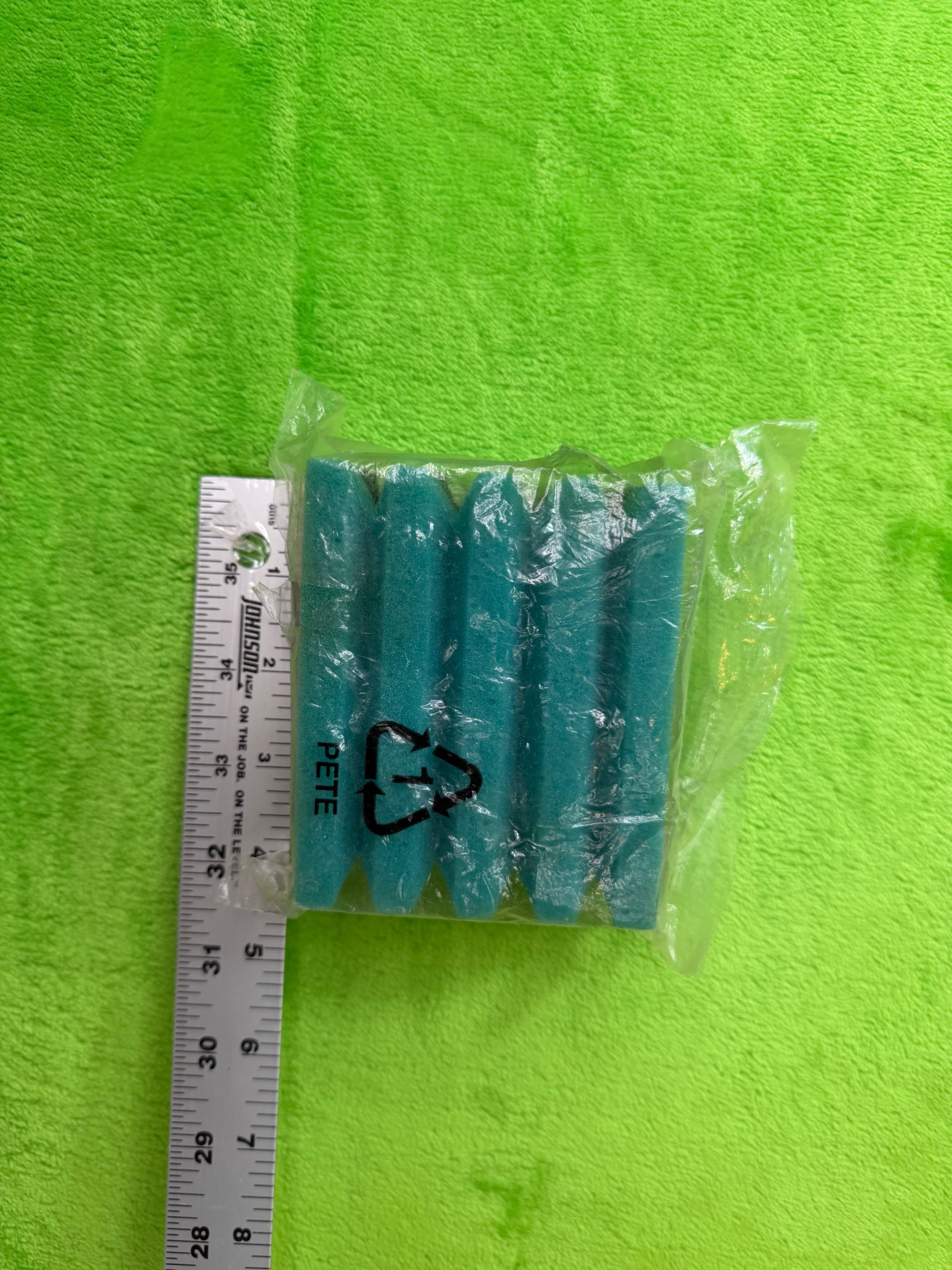 New Dual-Layer Aquarium Filter Sponge Teal + Black Mechanical Bio Single Piece - Thumbnail 4