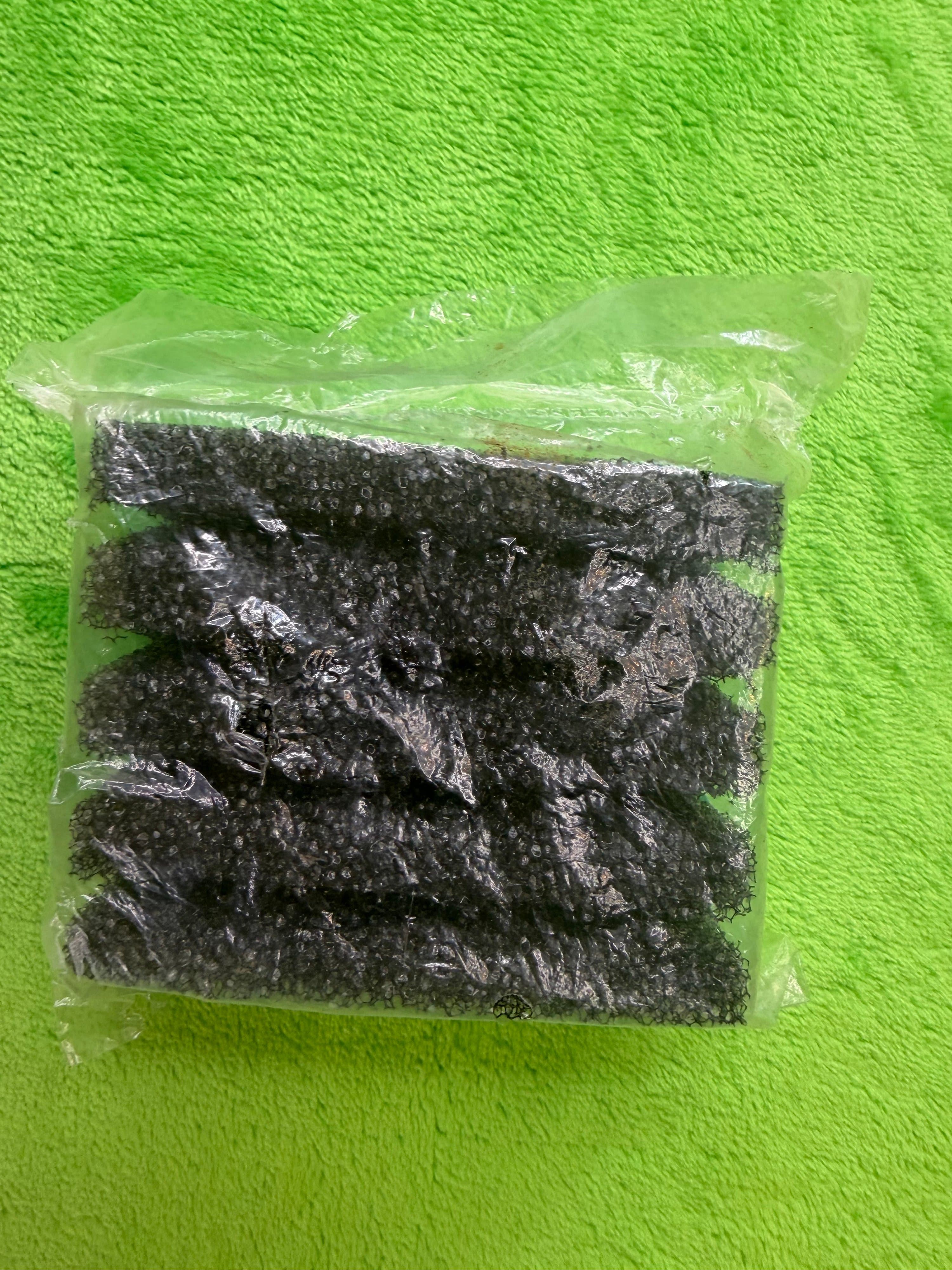 New Dual-Layer Aquarium Filter Sponge Teal + Black Mechanical Bio Single Piece - Thumbnail 2
