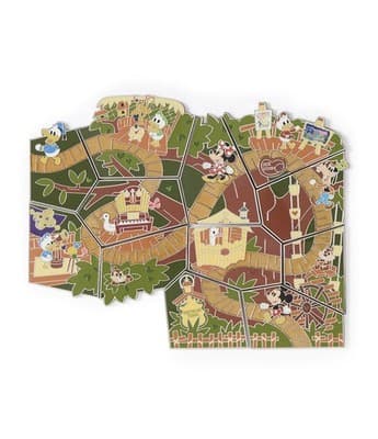 Disney Limited Edition Mystery Pin Set Attraction Map Puzzles Treehouse - Thumbnail 2
