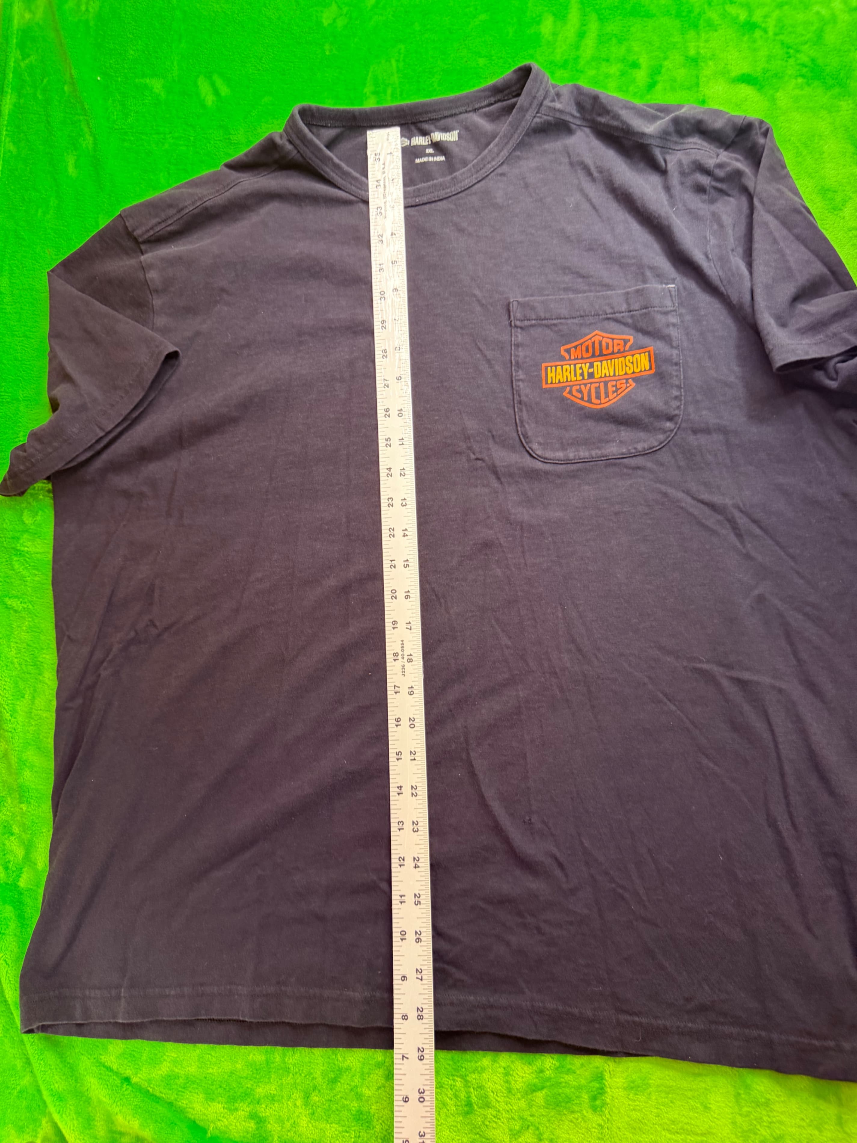 Harley-Davidson Bar & Shield Pocket Tee Black Mens Sz 2XL - Thumbnail 7