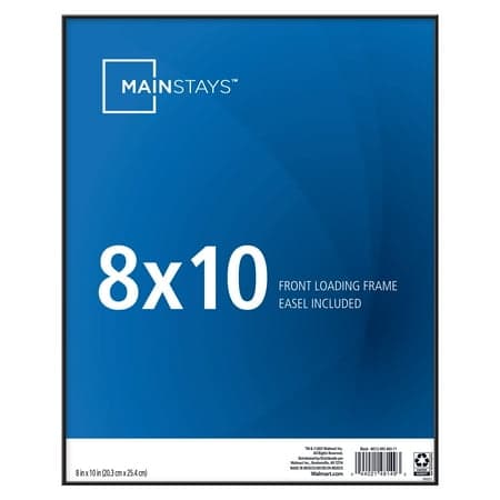 Mainstays 8x10 Front Loading Picture Frame  Black - Thumbnail 2