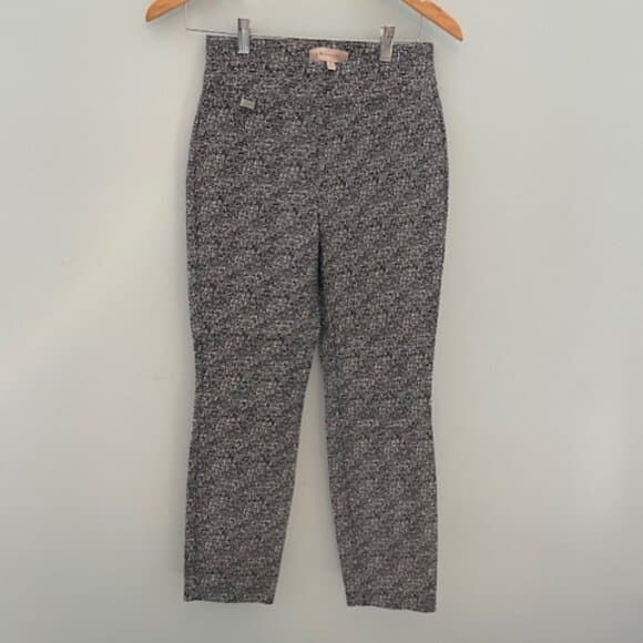 Philosophy Black/White Patterned Stretch Pull-On Pants Size XS - Thumbnail 5