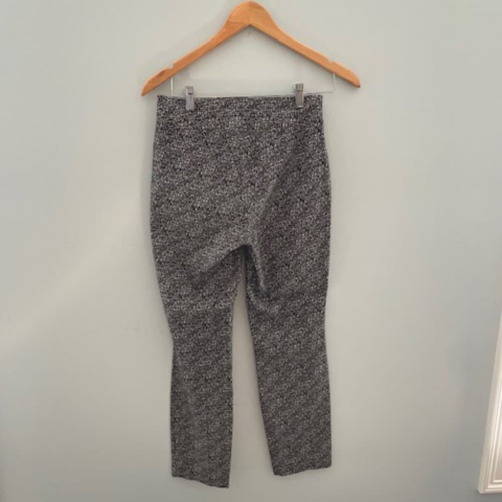 Philosophy Black/White Patterned Stretch Pull-On Pants Size XS - Thumbnail 3