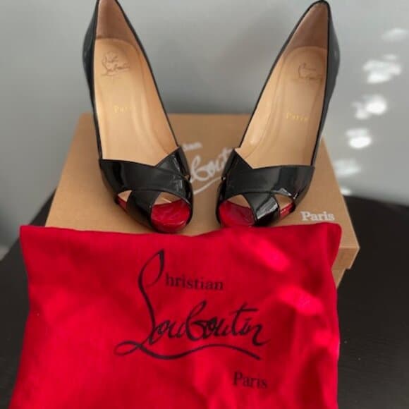 Christian Louboutin Shelley 90 Patent Calf Size 6.5 - Thumbnail 7