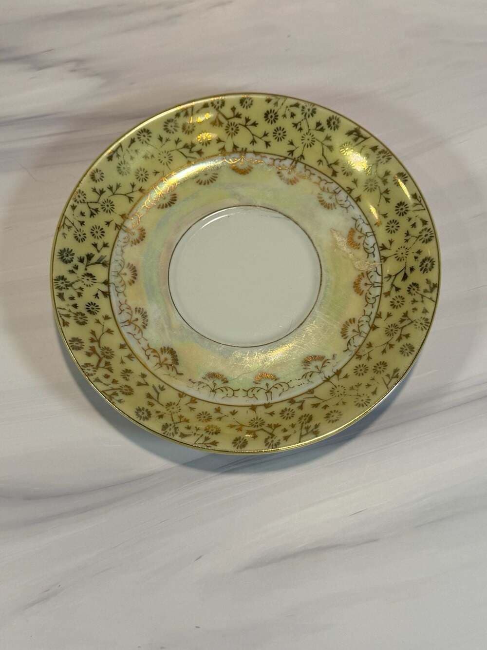 Vintage Shafford Japan Lusterware Teacup & Saucer – Hand Decorated Roses, Gold T - Thumbnail 3