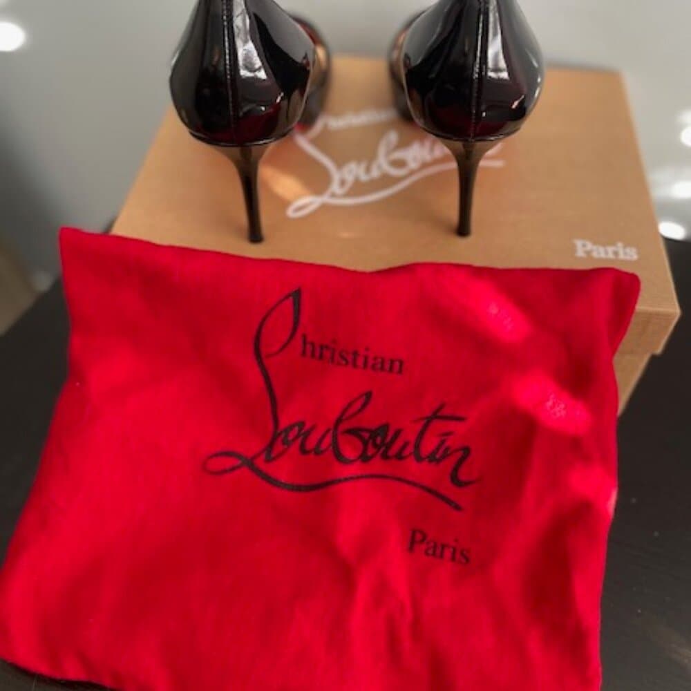 Christian Louboutin Shelley 90 Patent Calf Size 6.5 - Thumbnail 3